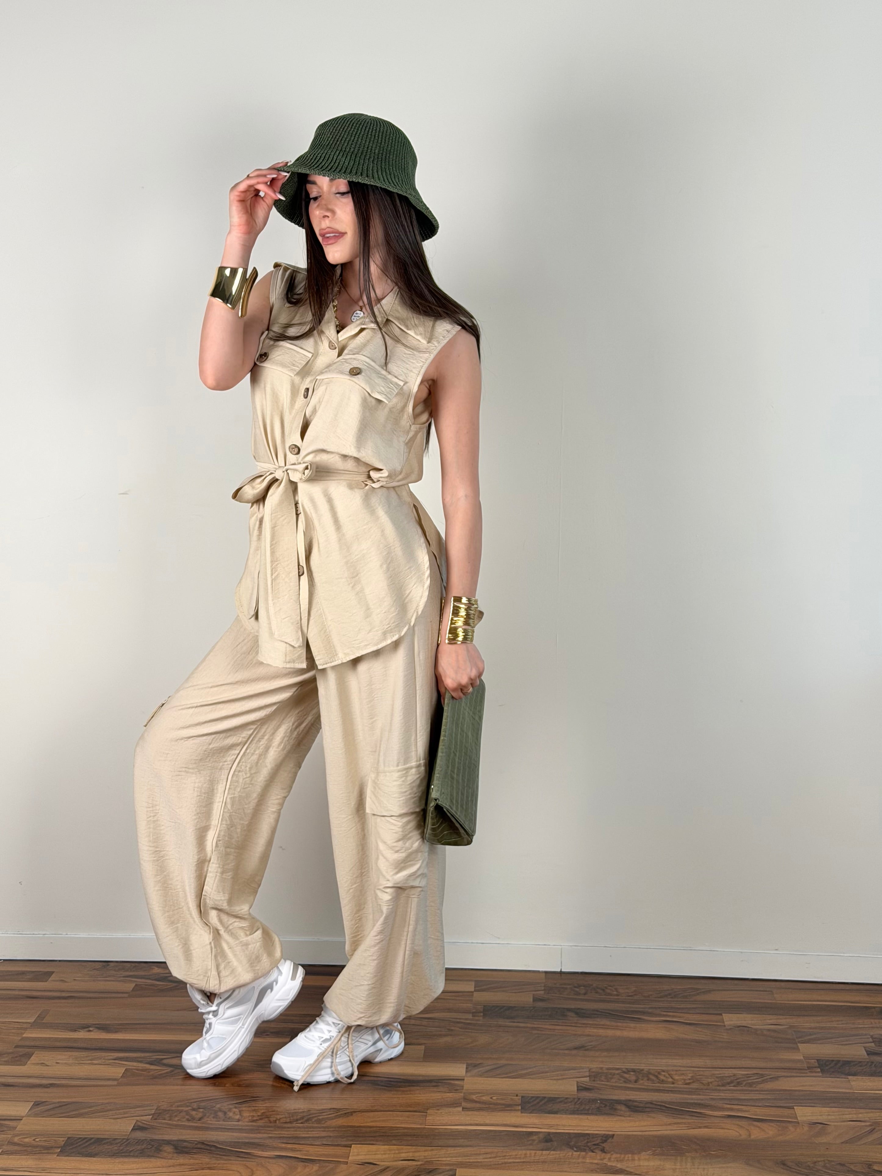Pantalone Twist beige