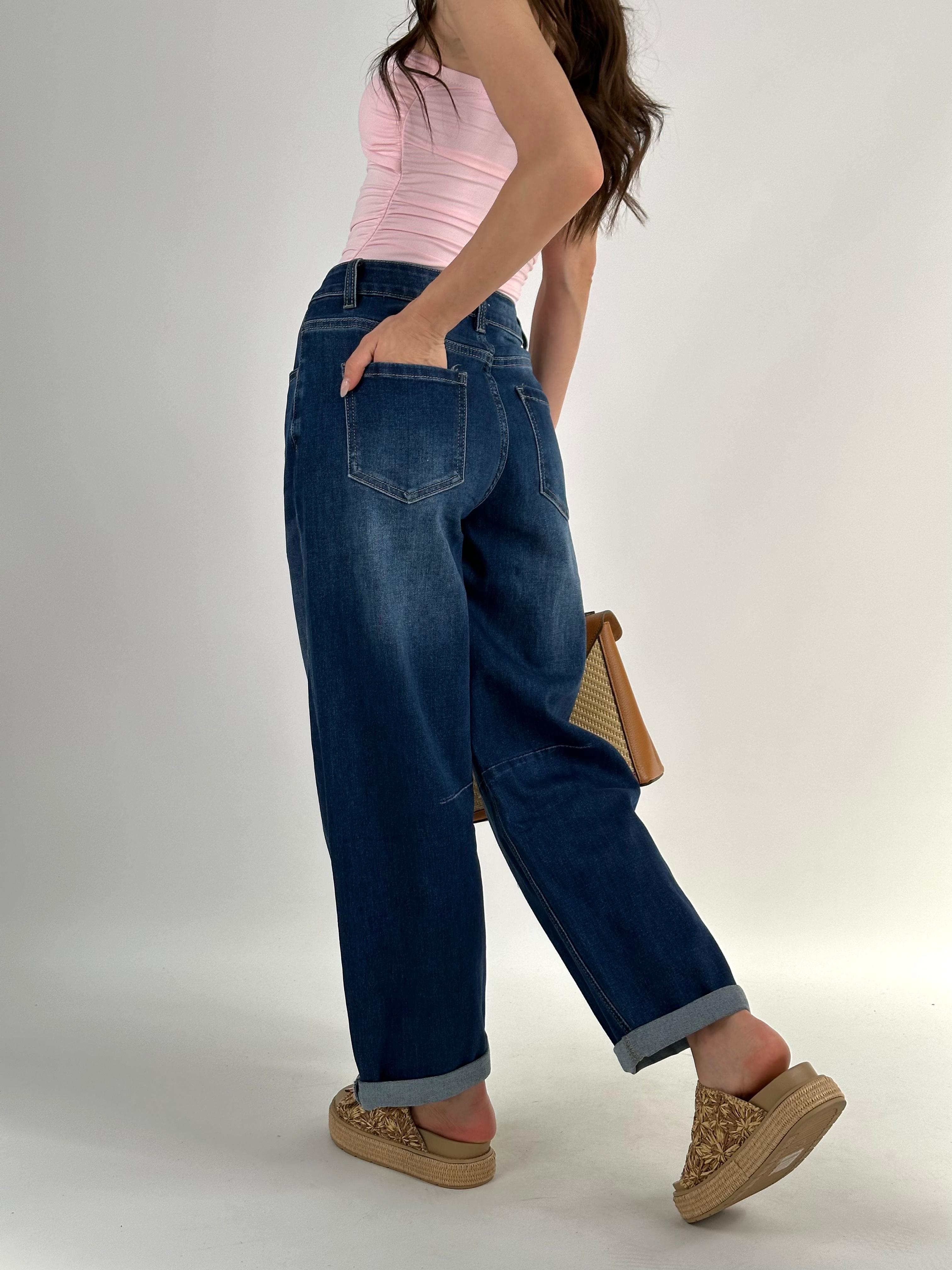 Jeans ballon blu denim