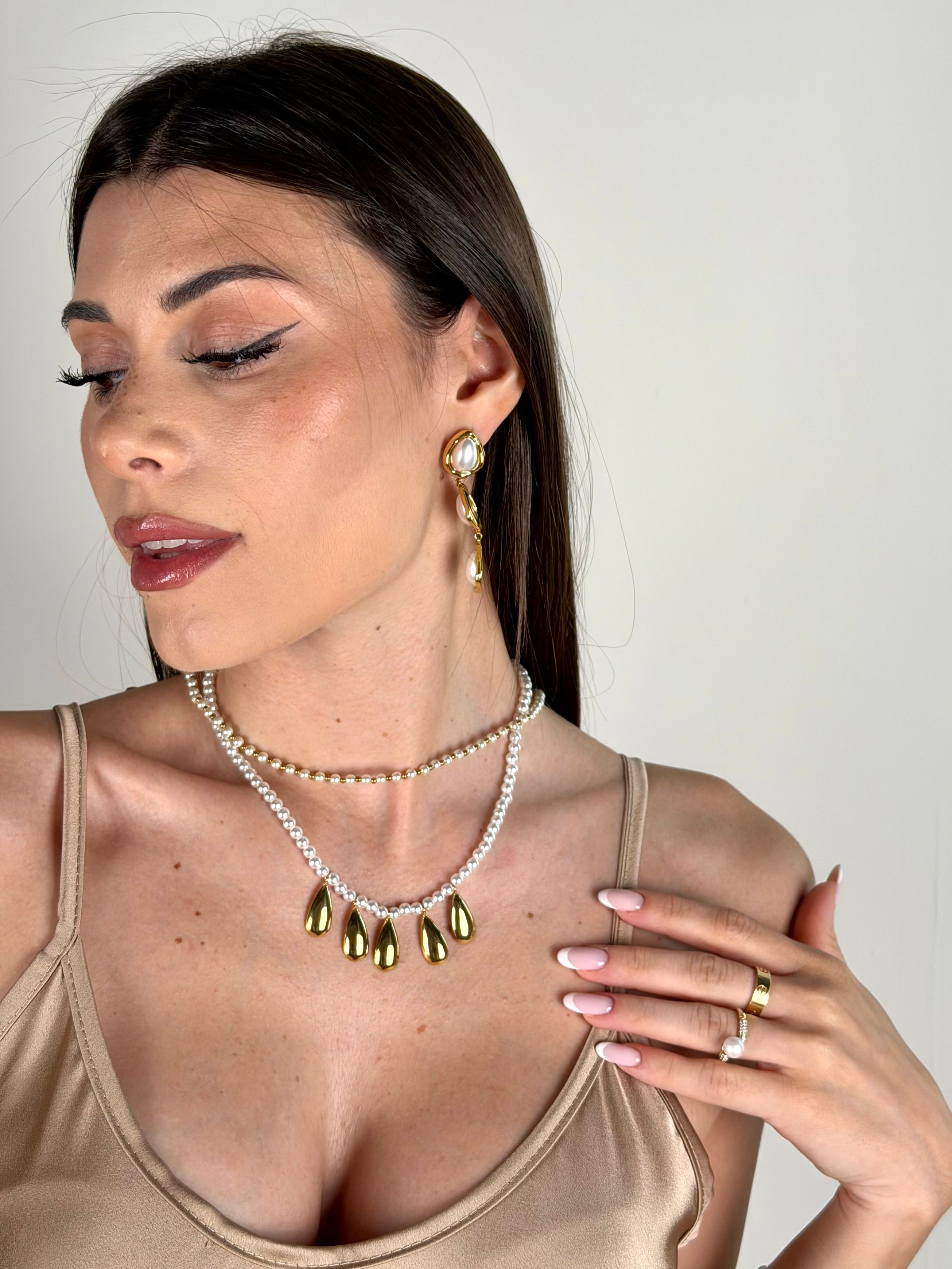 Collana gocce - collezione perla