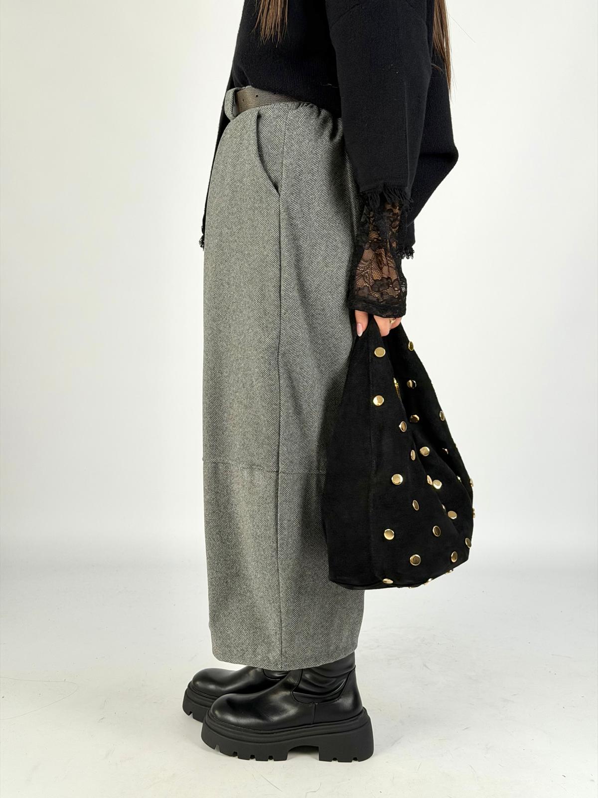 Pantalone Mulan grigio