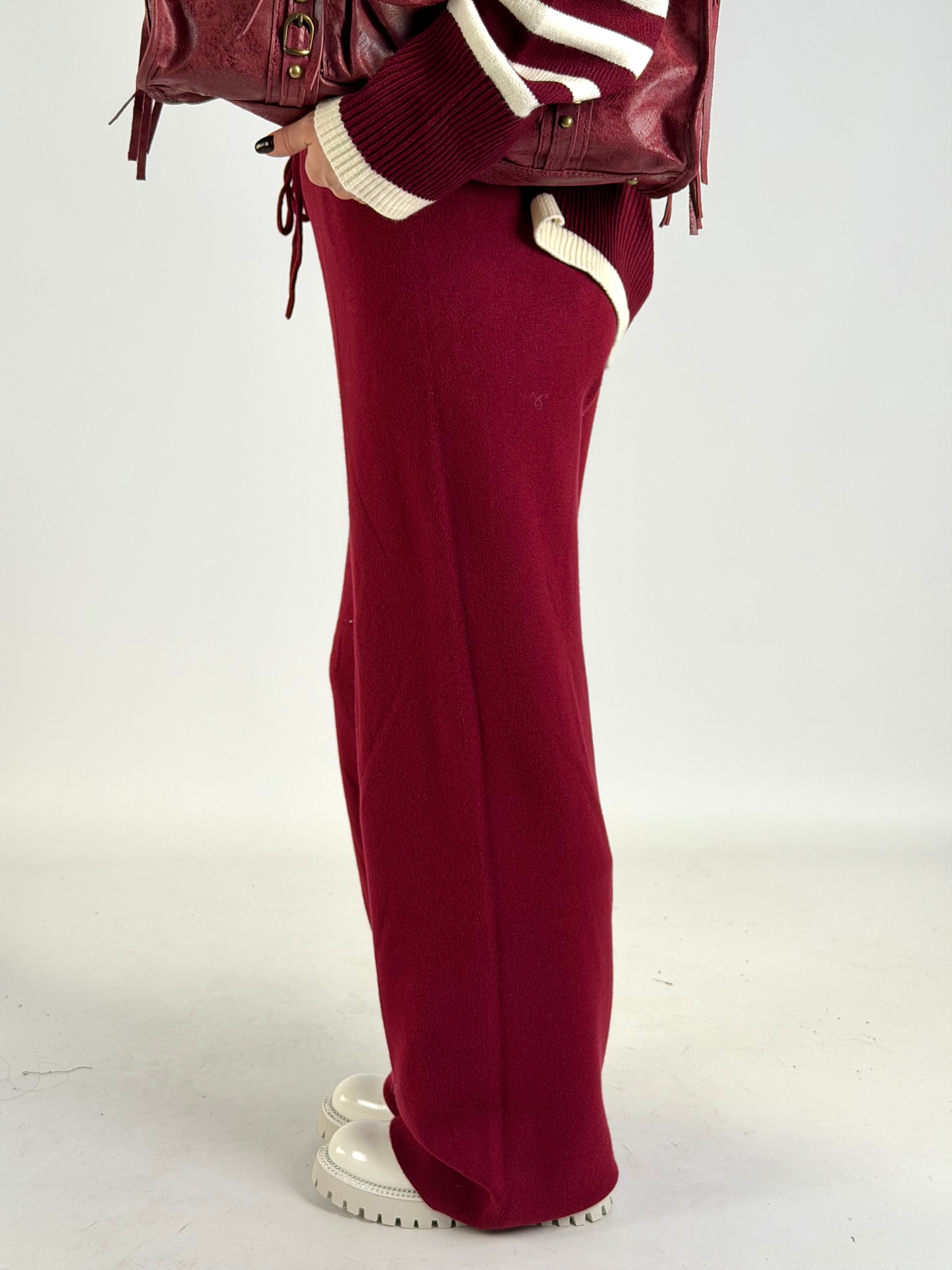 Pantalone Sheila bordeaux