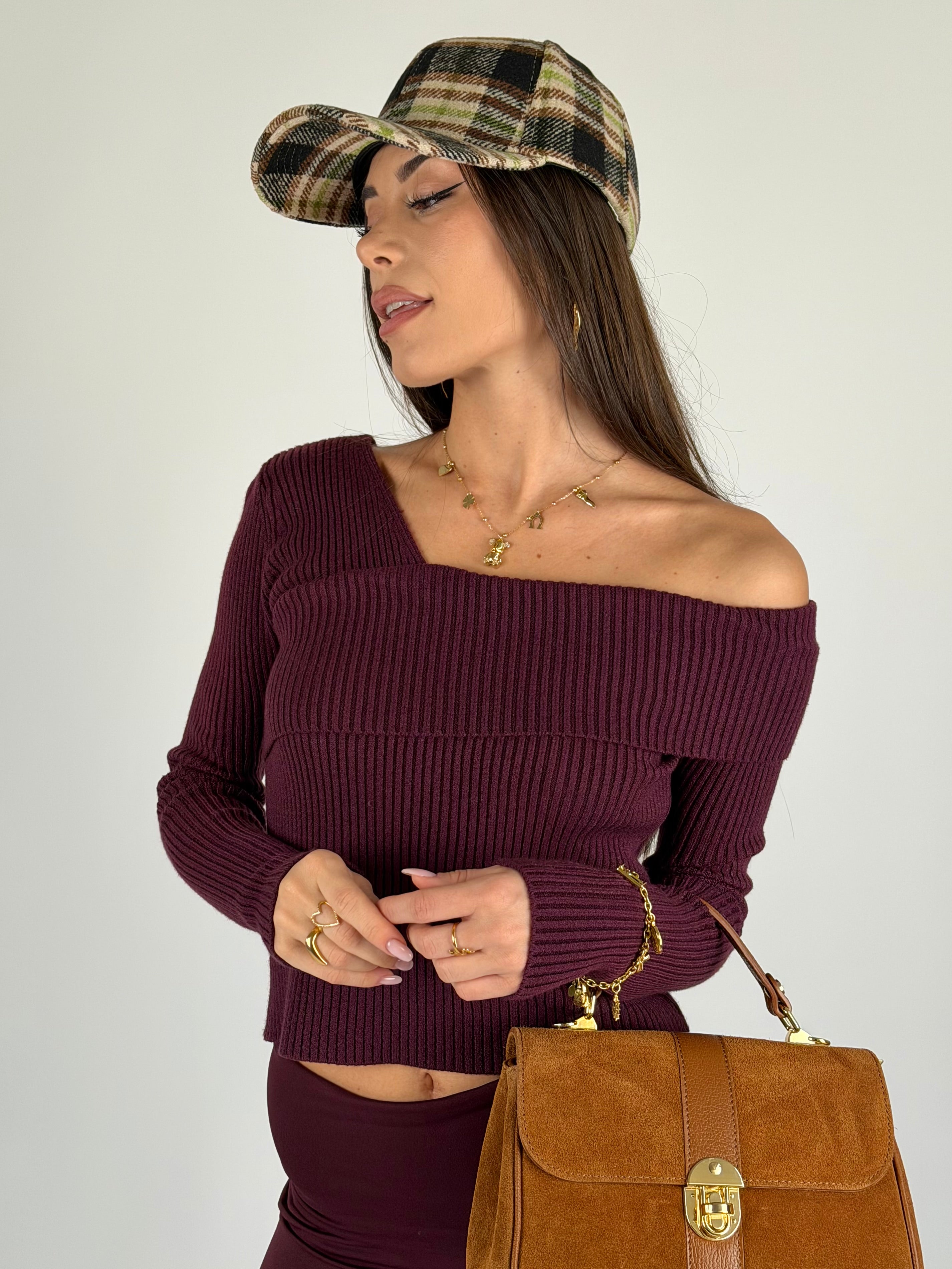 Maglia Romance bordeaux