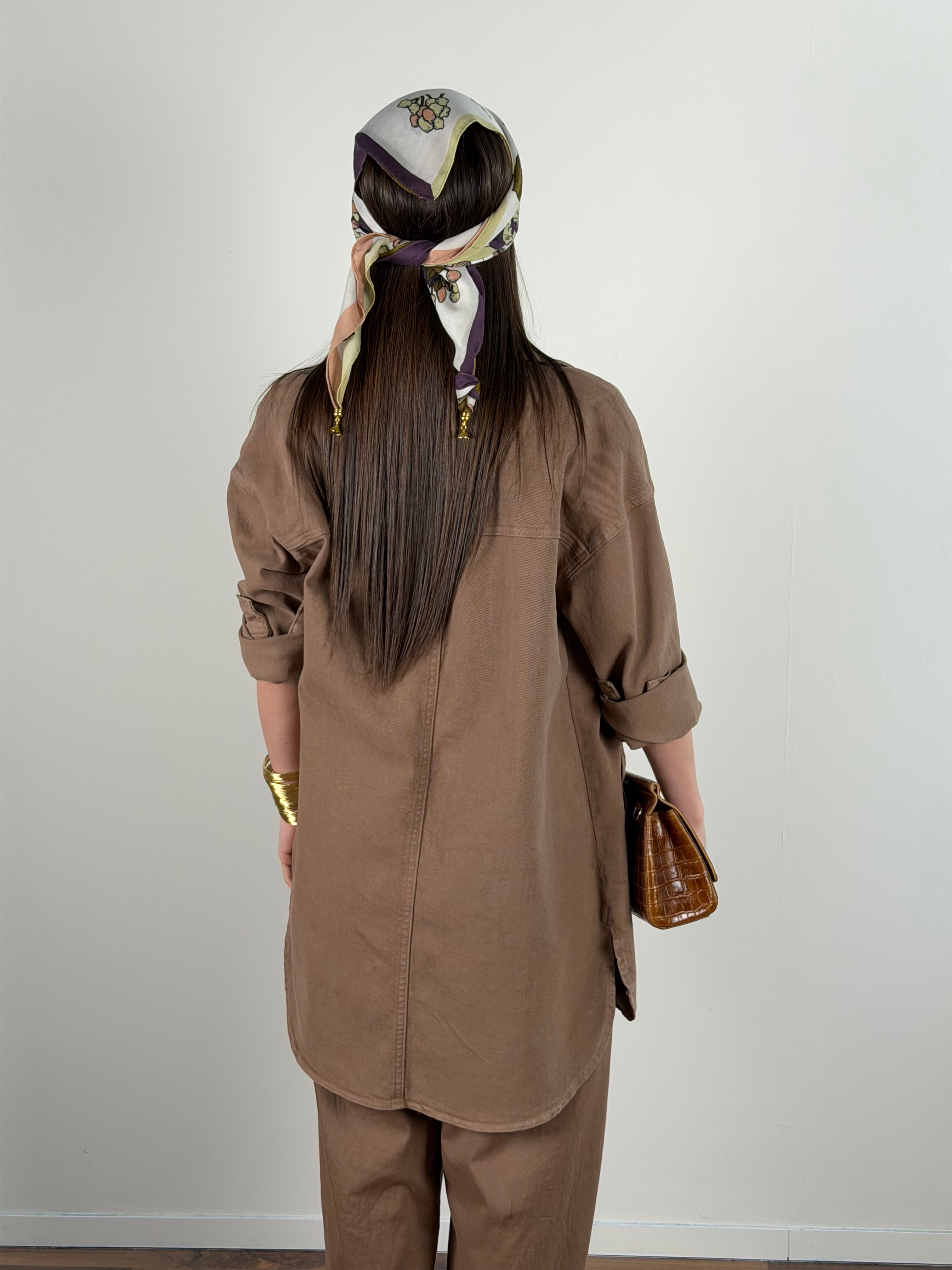 Giubbino jeans Zeudi tabacco