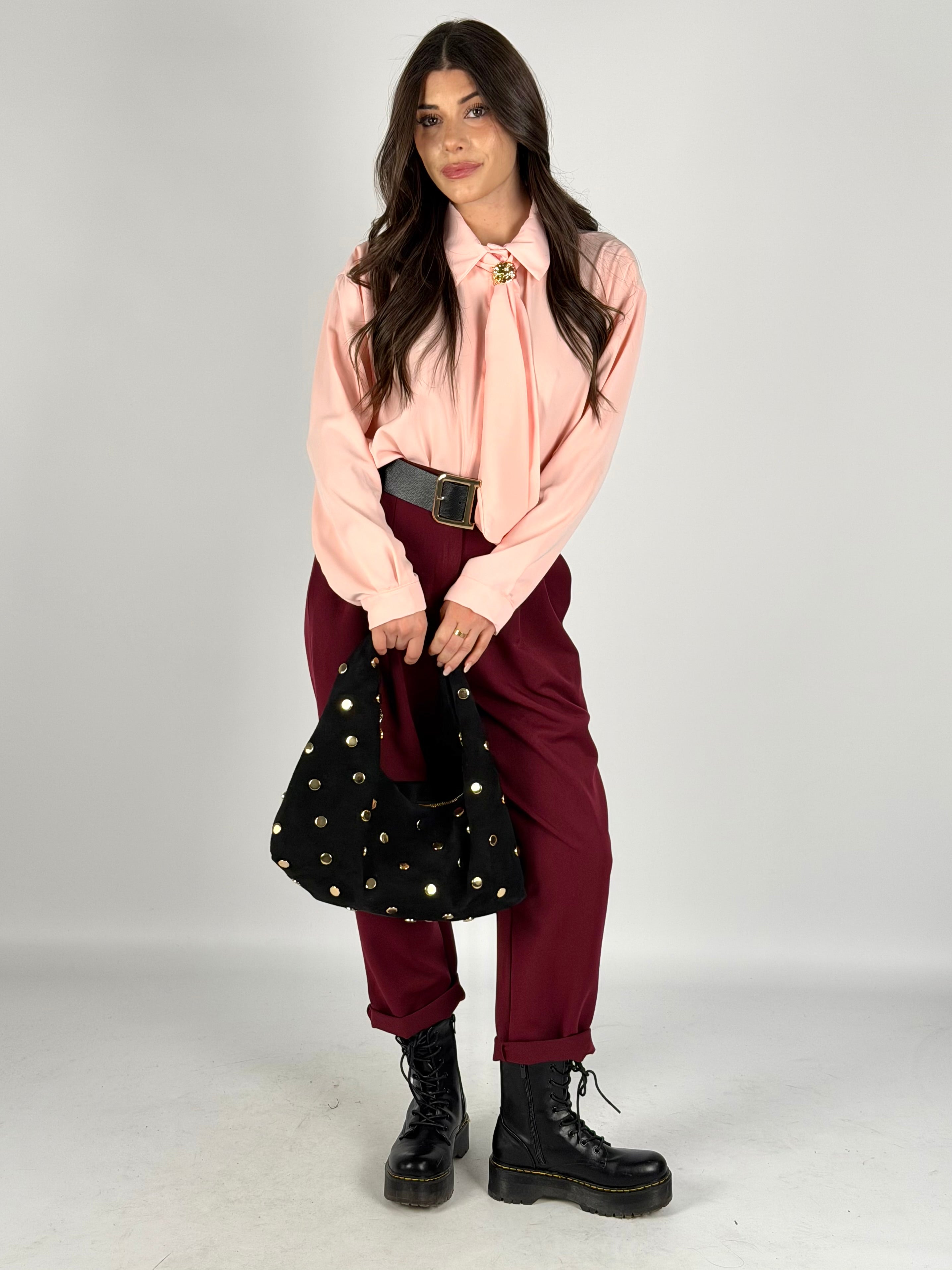 Pantalone Brenda bordeaux
