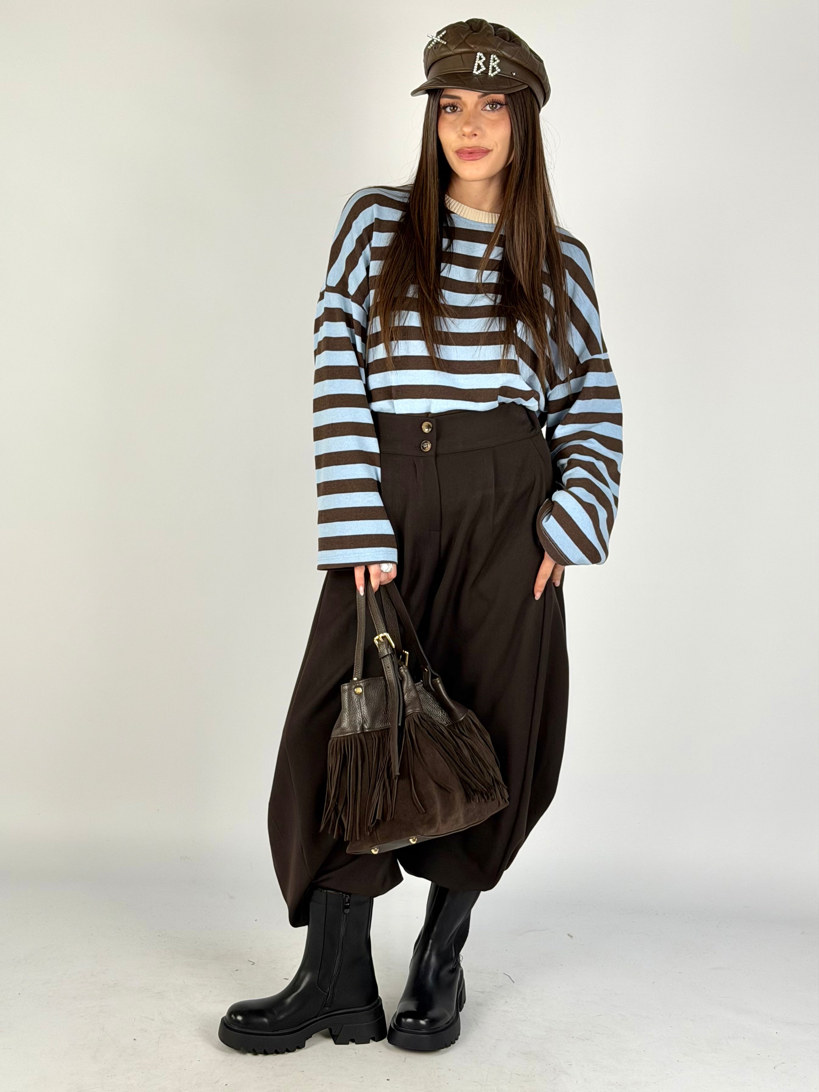 Pantalone parigina moro