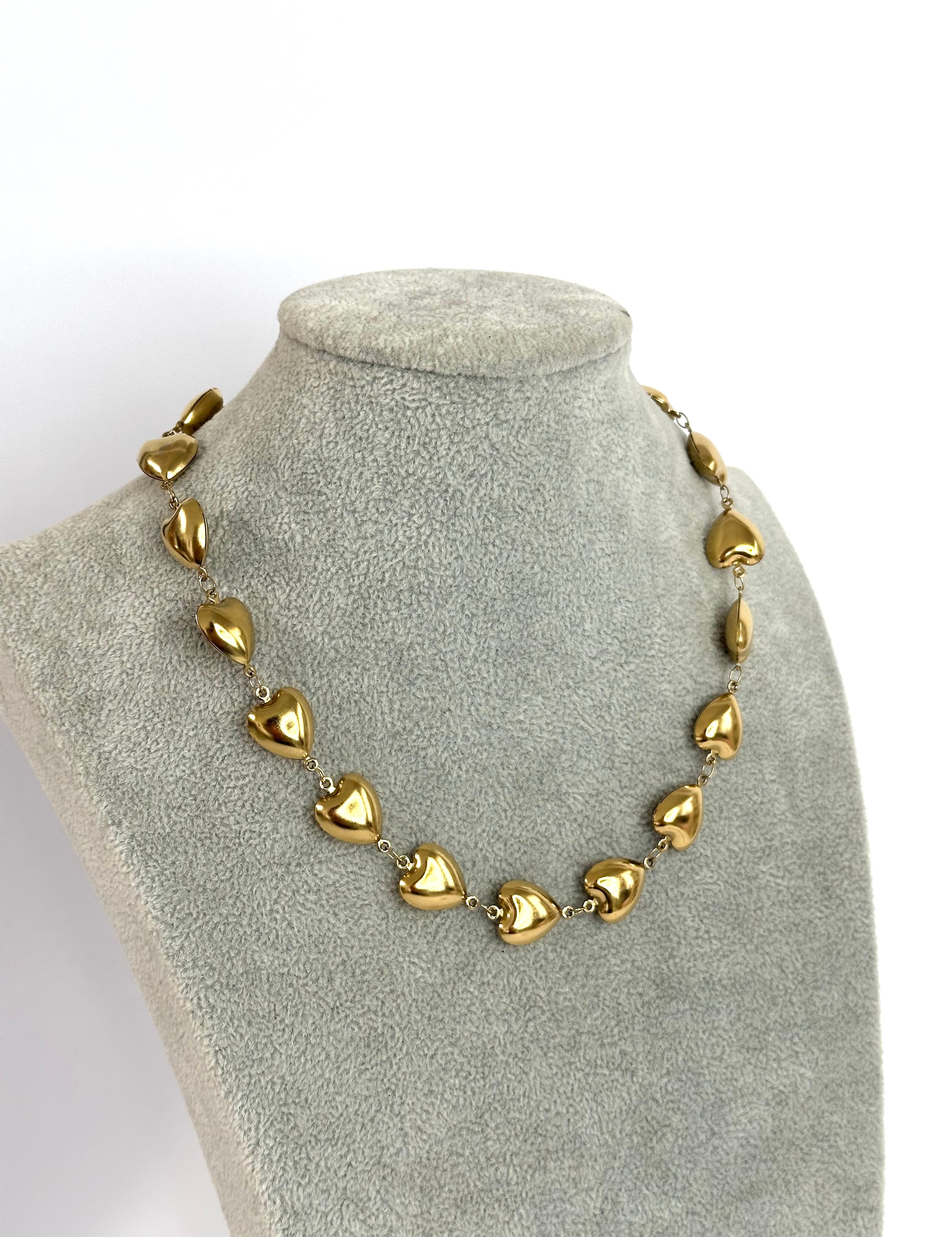 Maxi Collana girocollo cuori bold