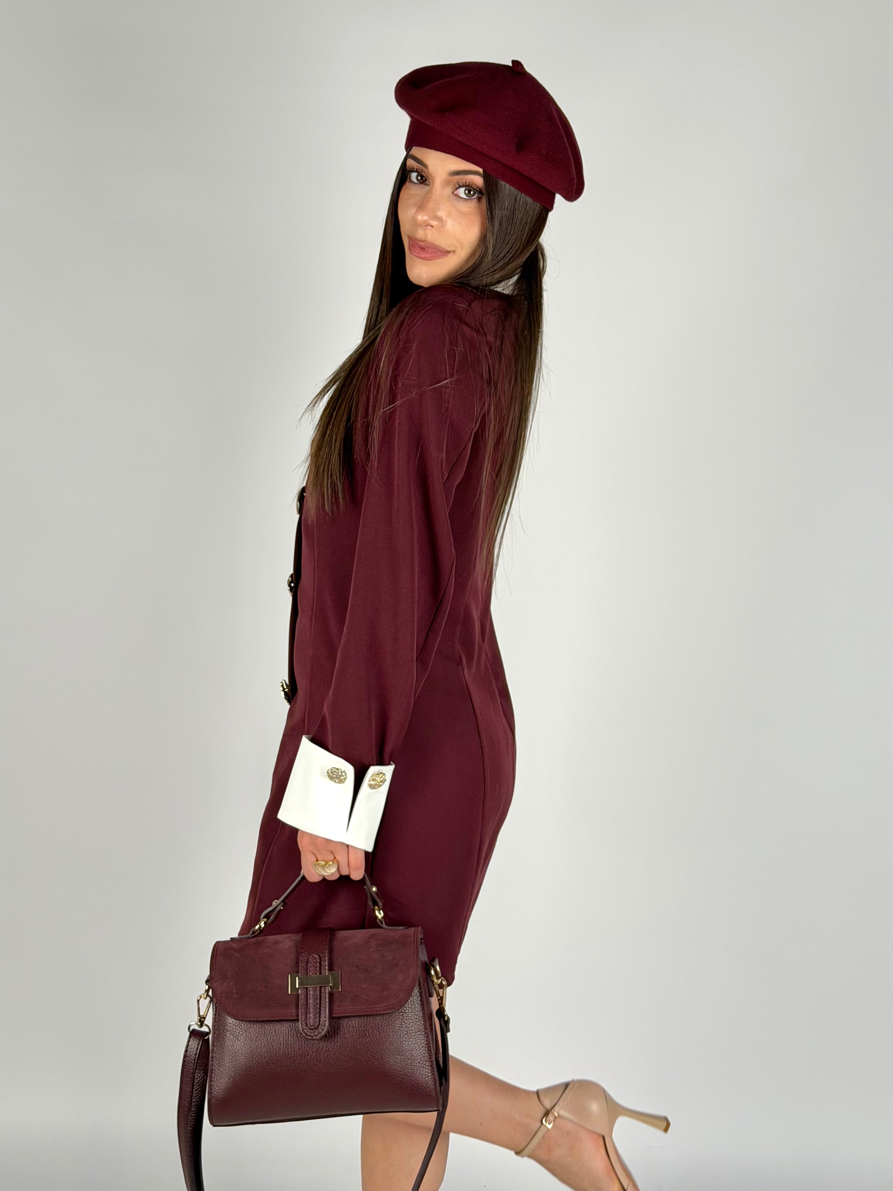 Abito chiocciola bordeaux