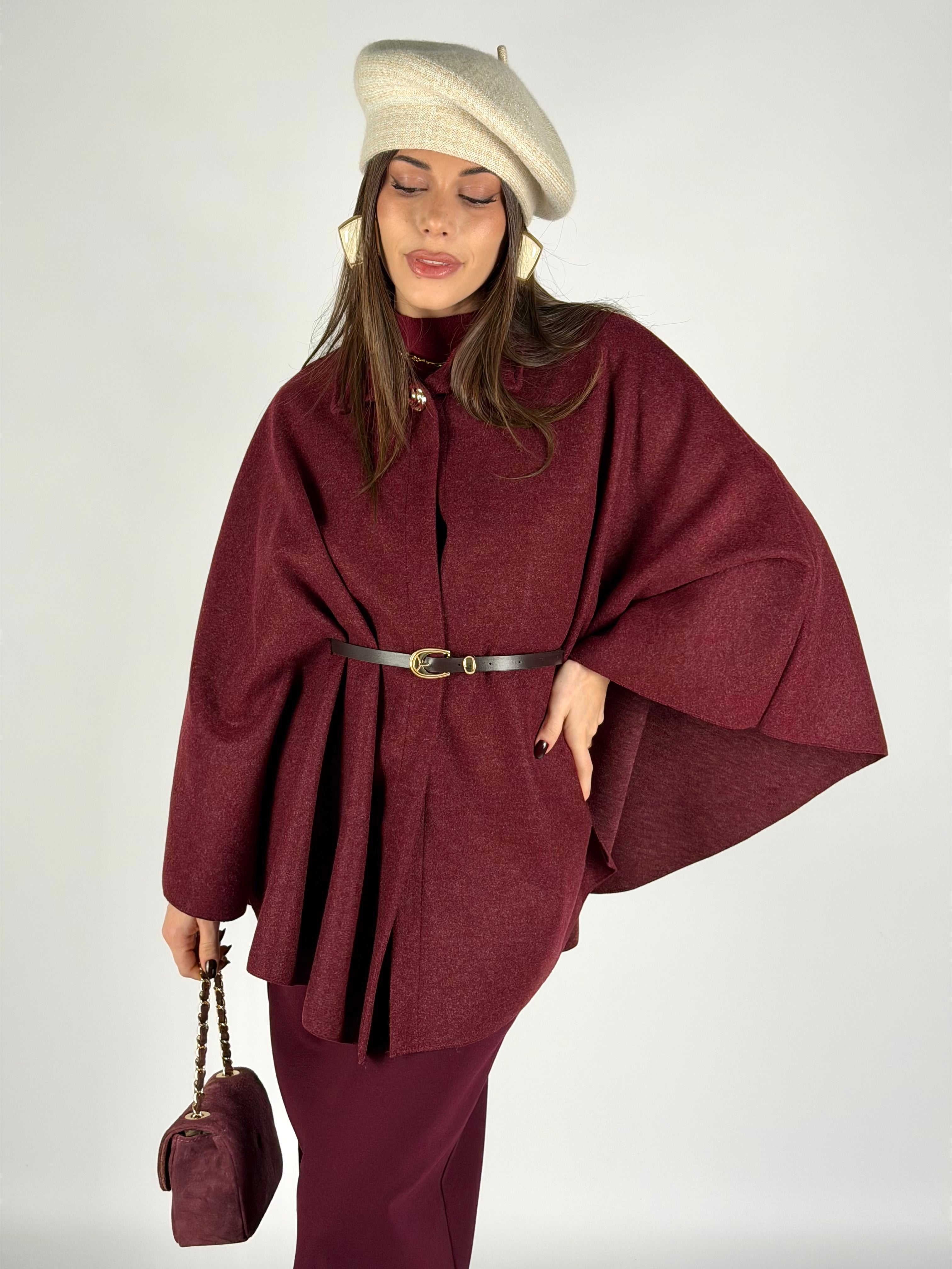 Cappotto Amelie bordeaux