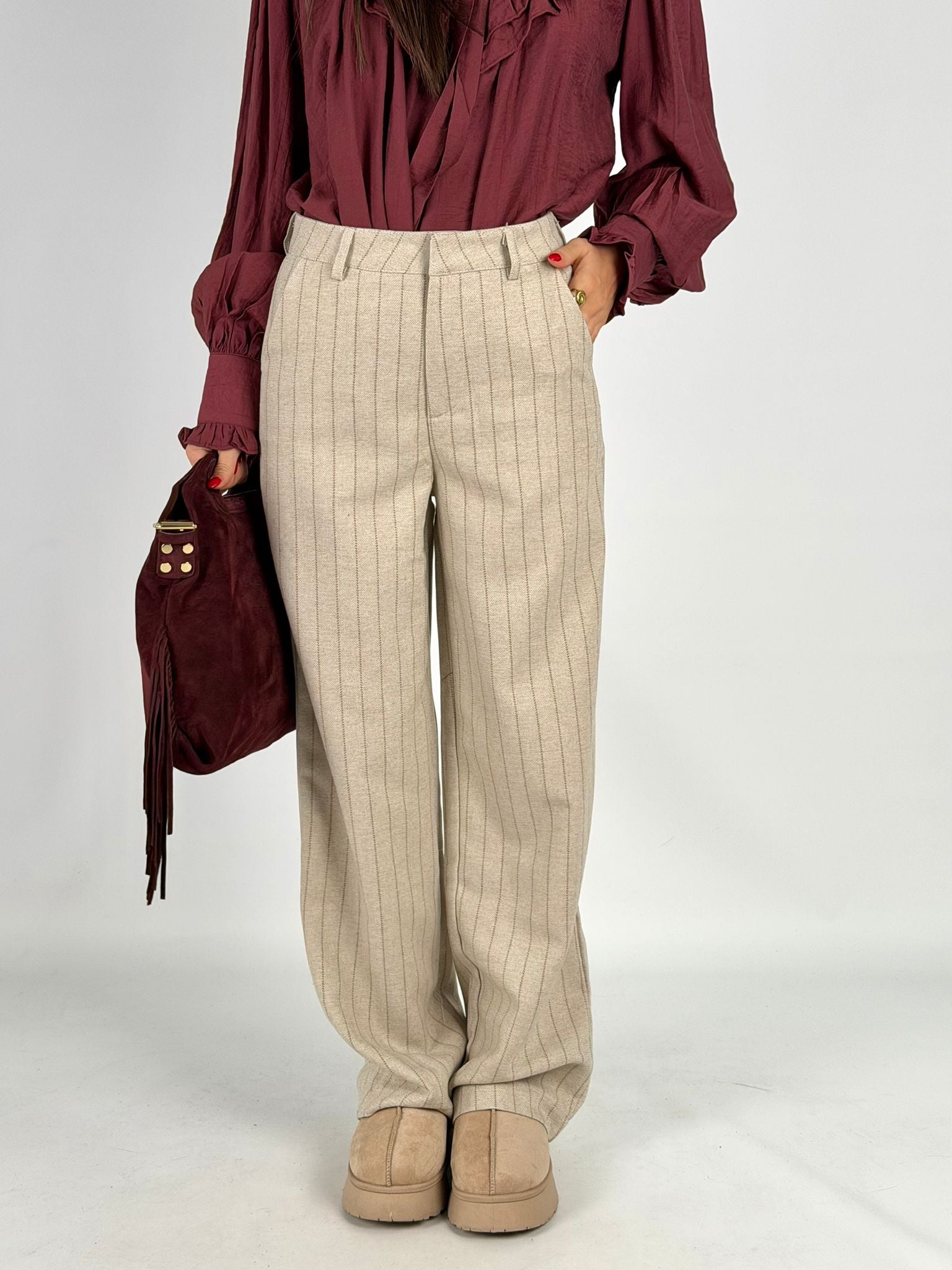 Pantalone Agata beige