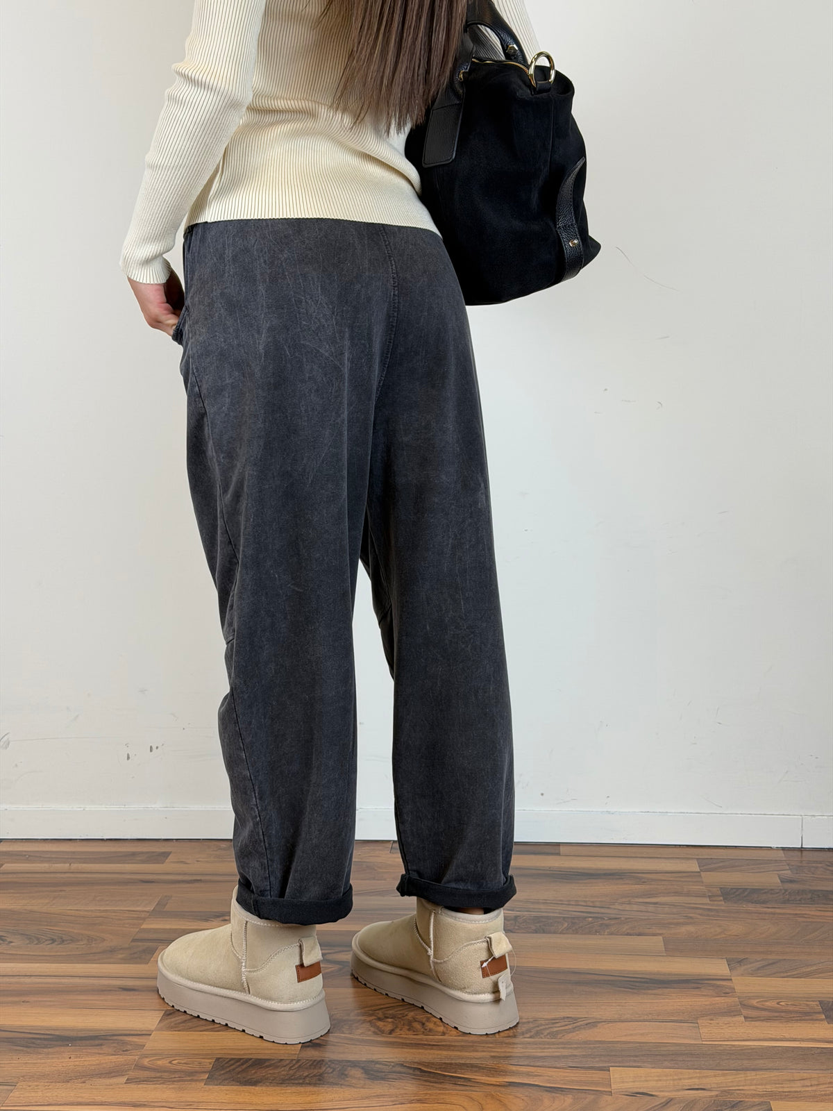 Pantalone Wash nero
