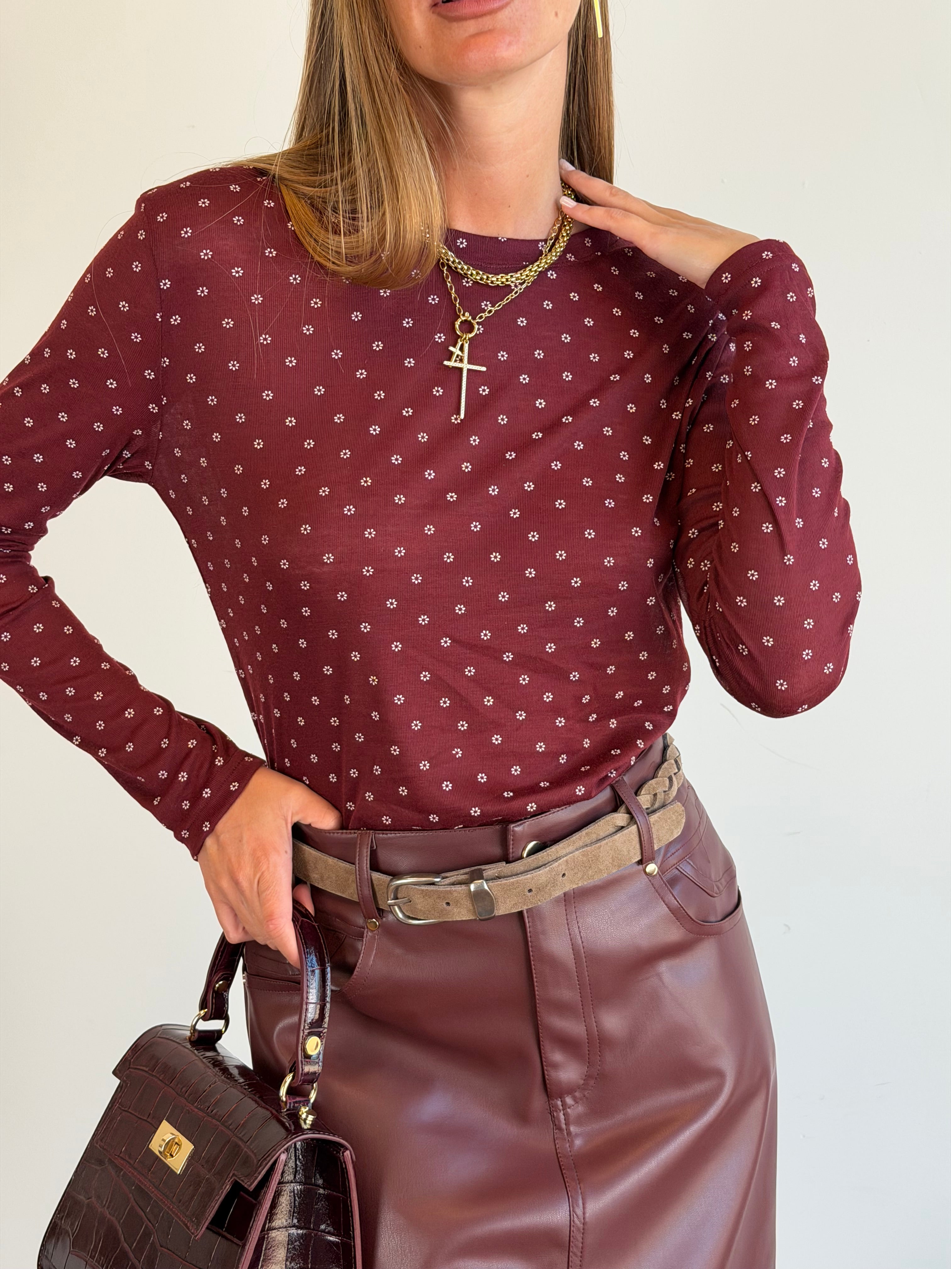 Maglia Alexa bordeaux