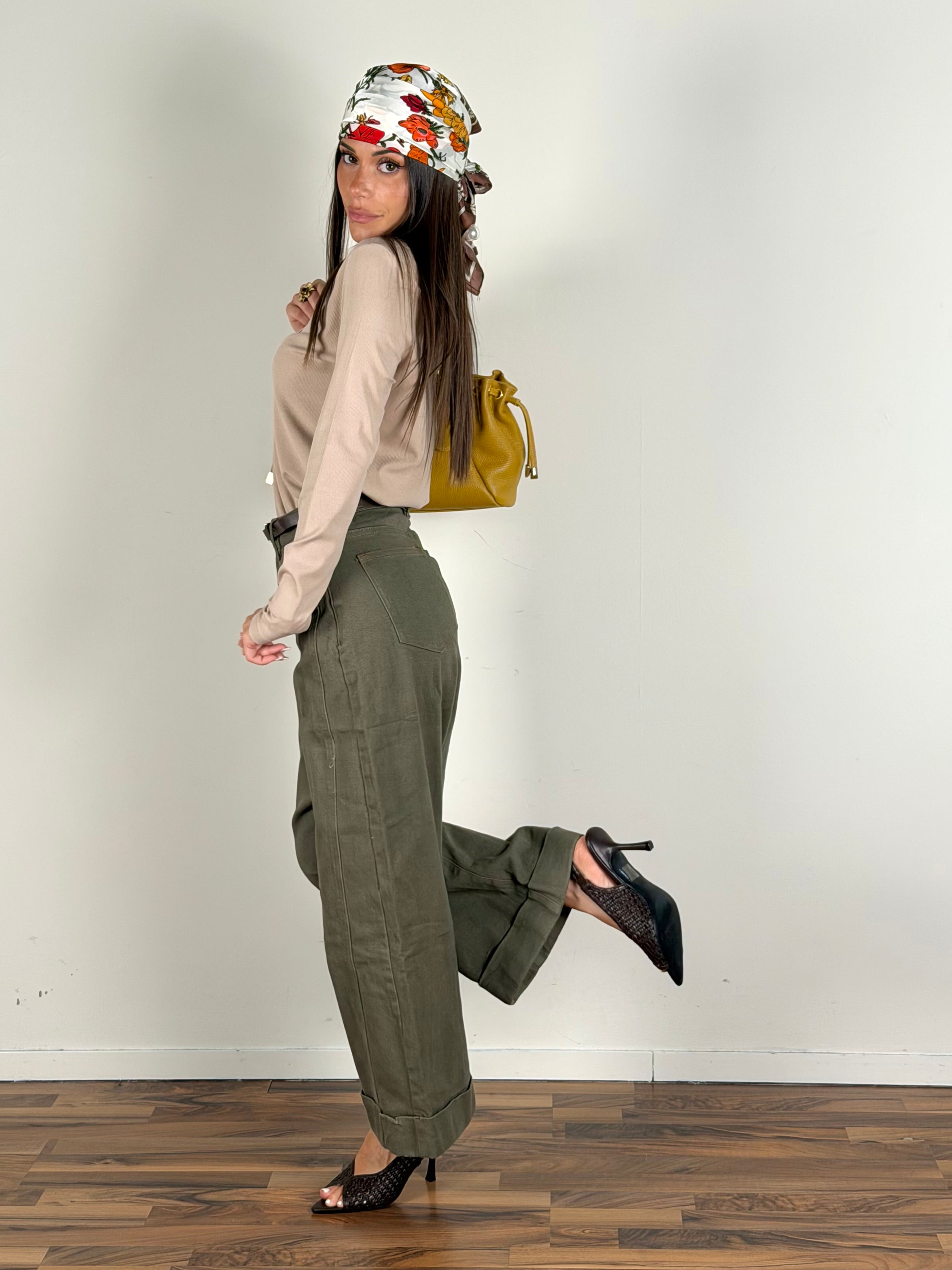 Jeans premium Afrodite verde
