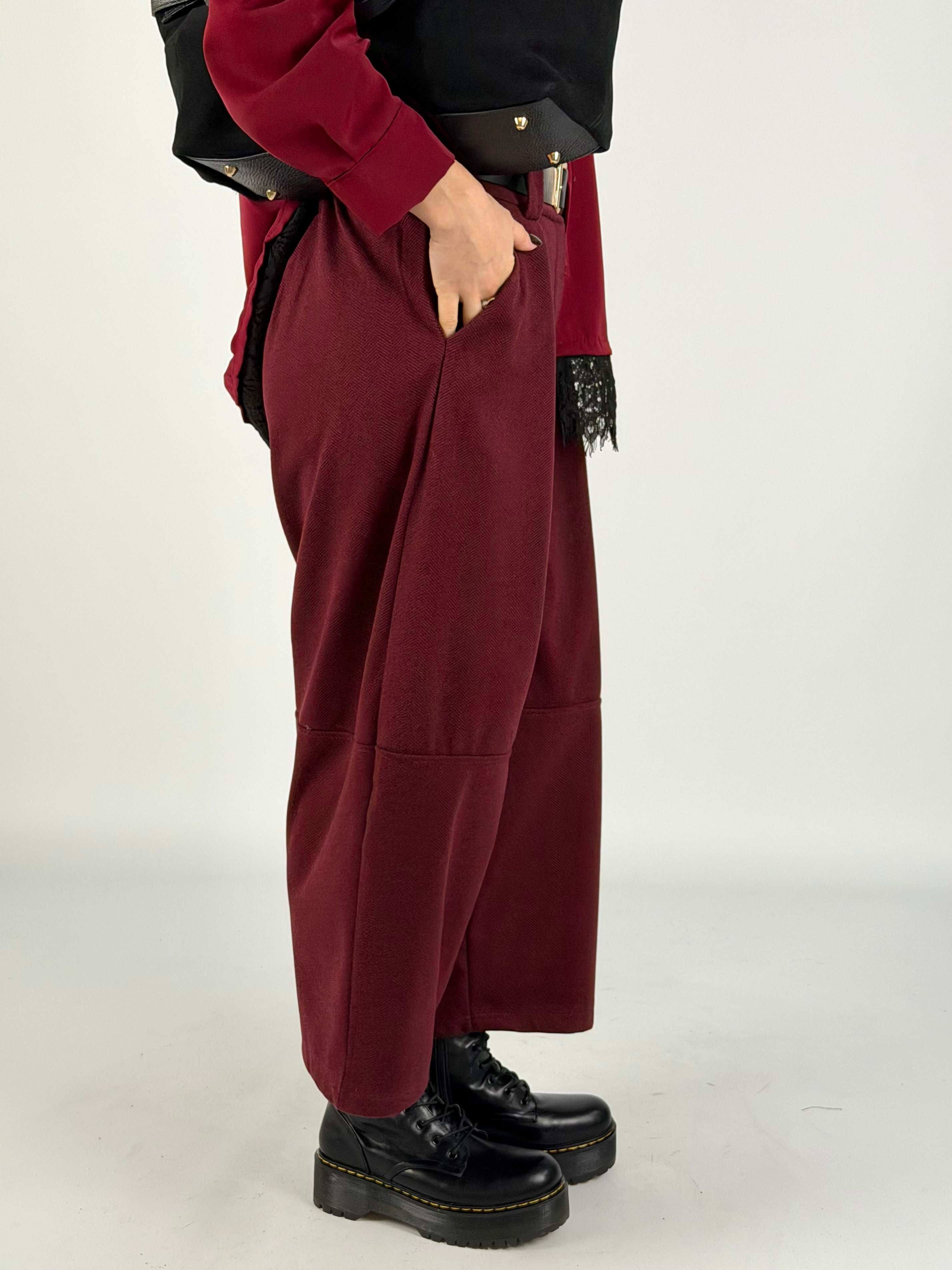 Pantalone Cecy bordeaux