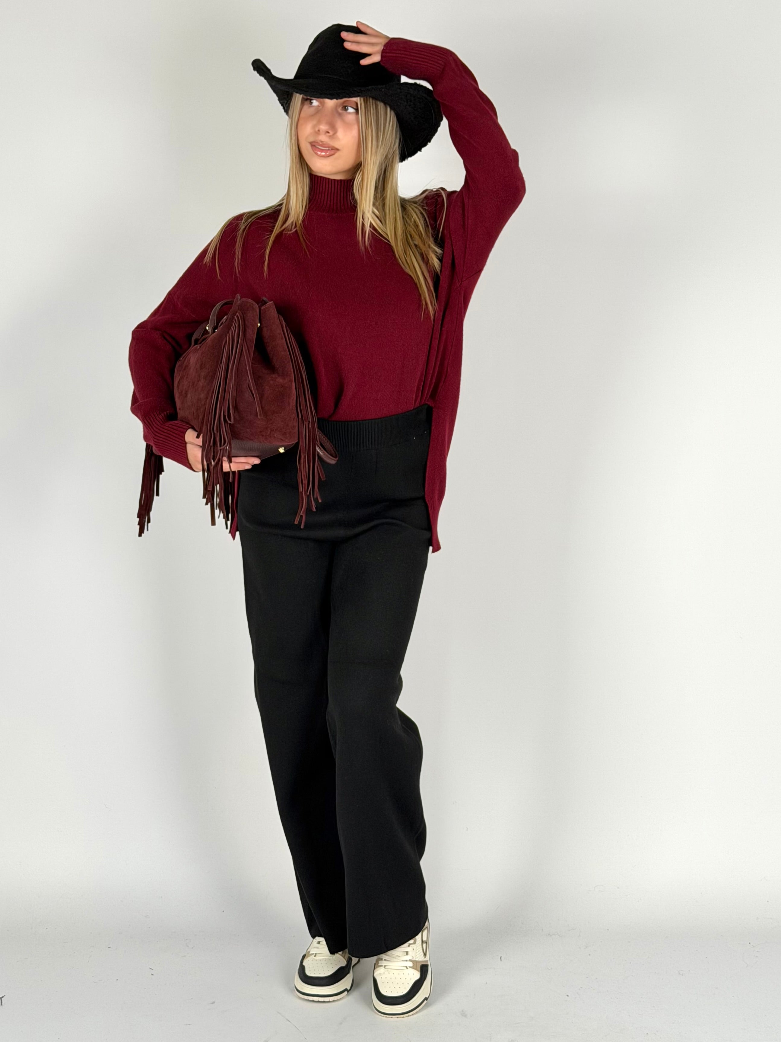 Maglia Aluna bordeaux