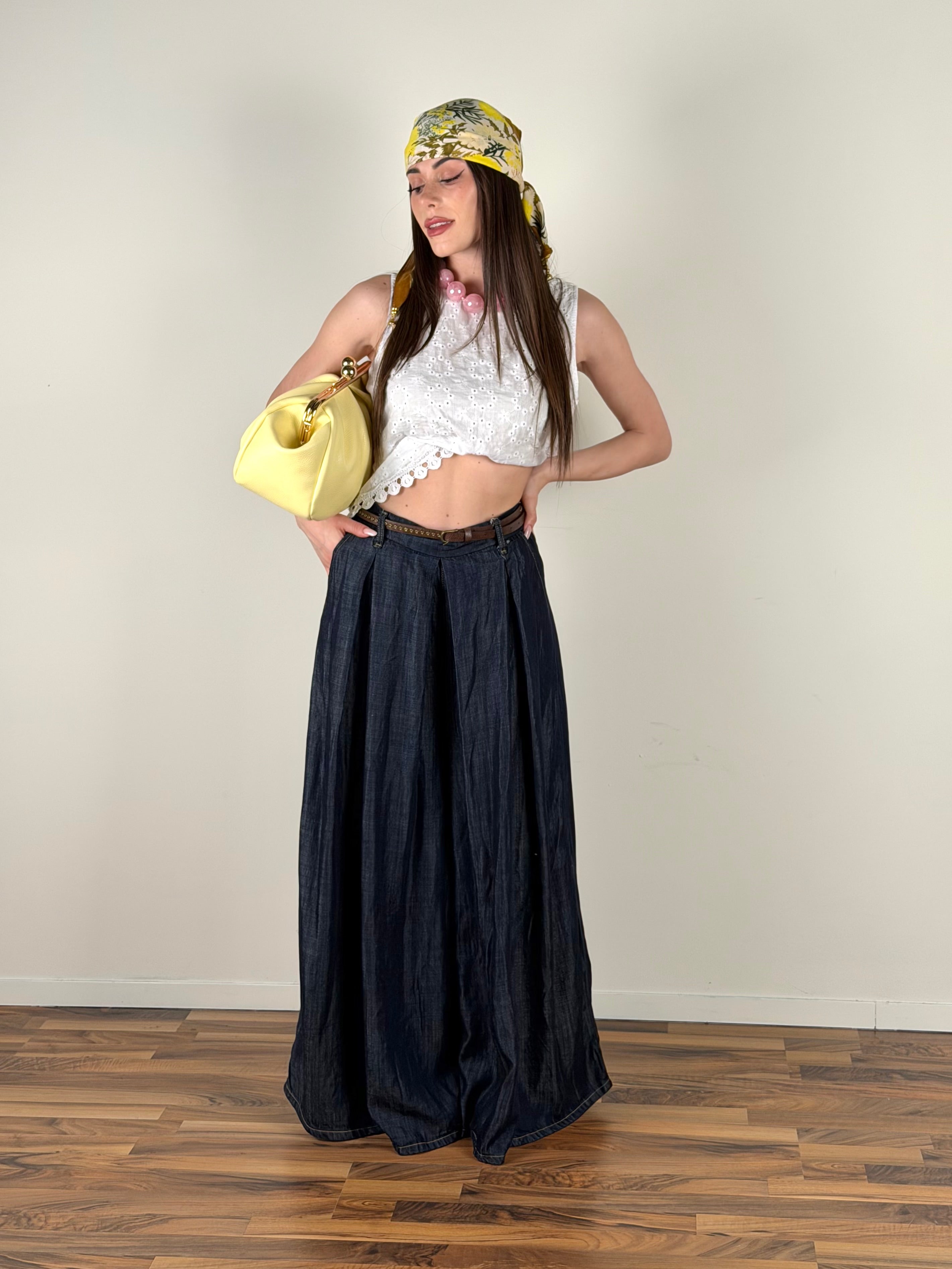 Top Priscilla bianco