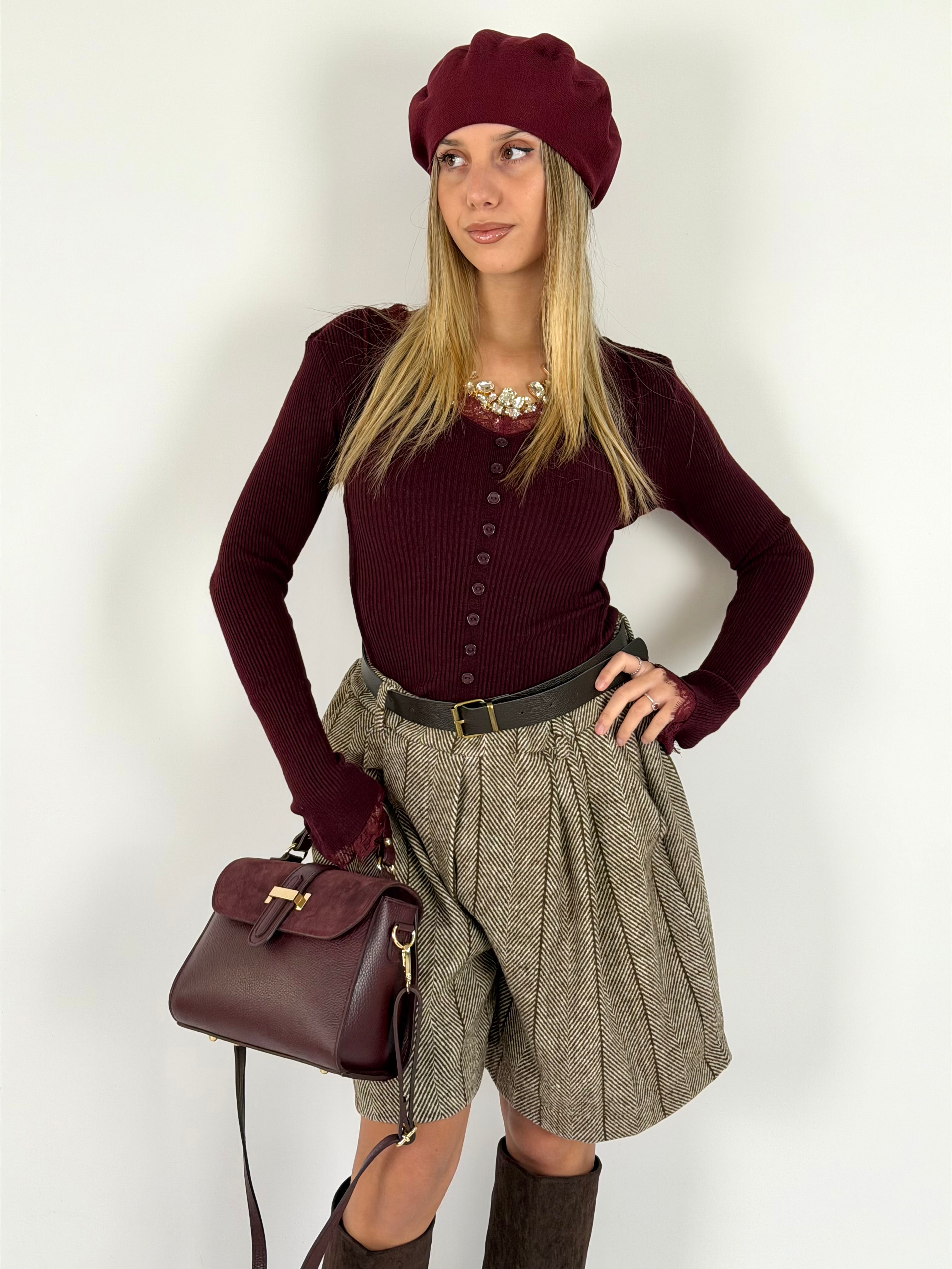 Maglia Isabel bordeaux