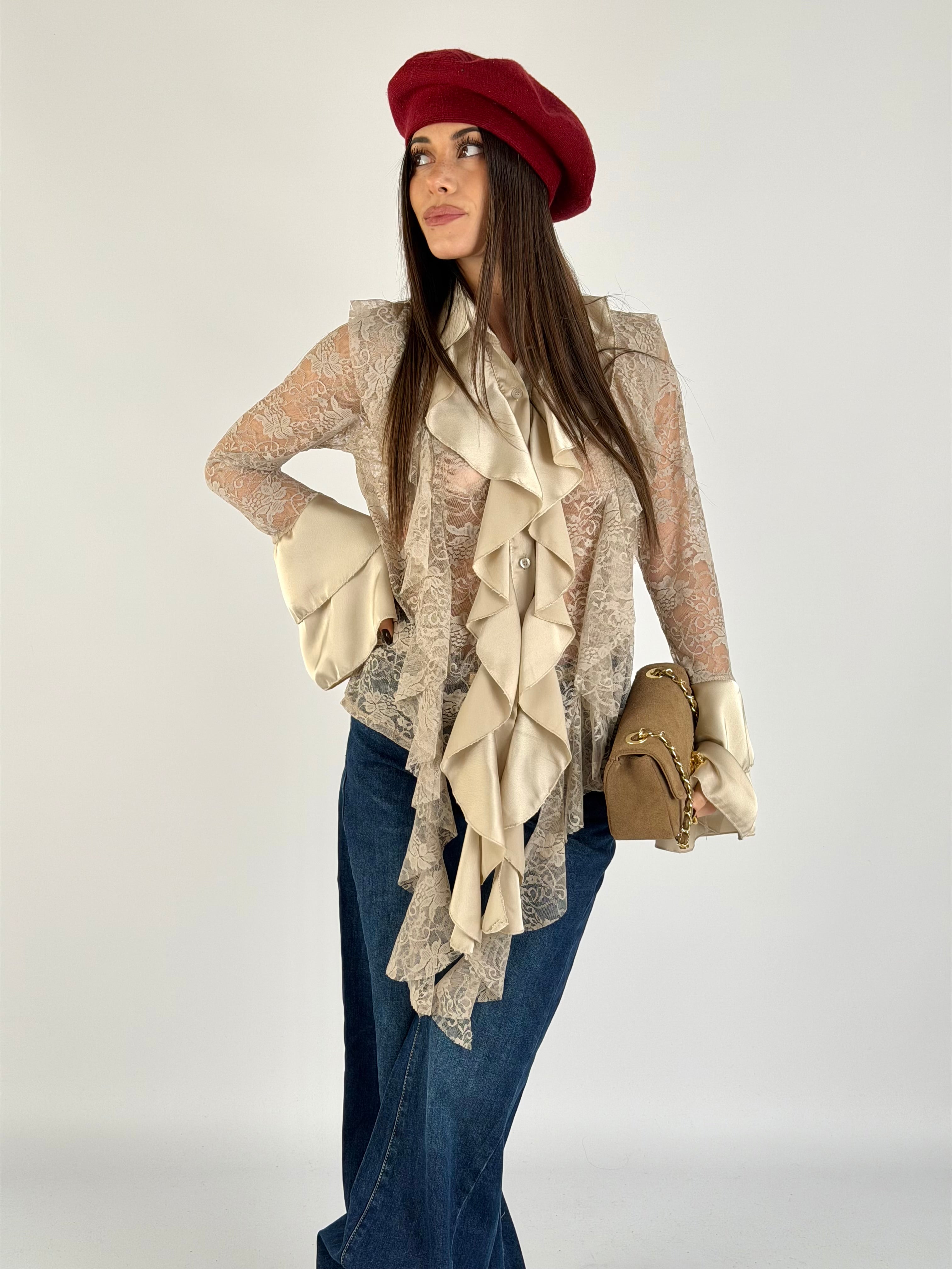 Camicia Marilú beige