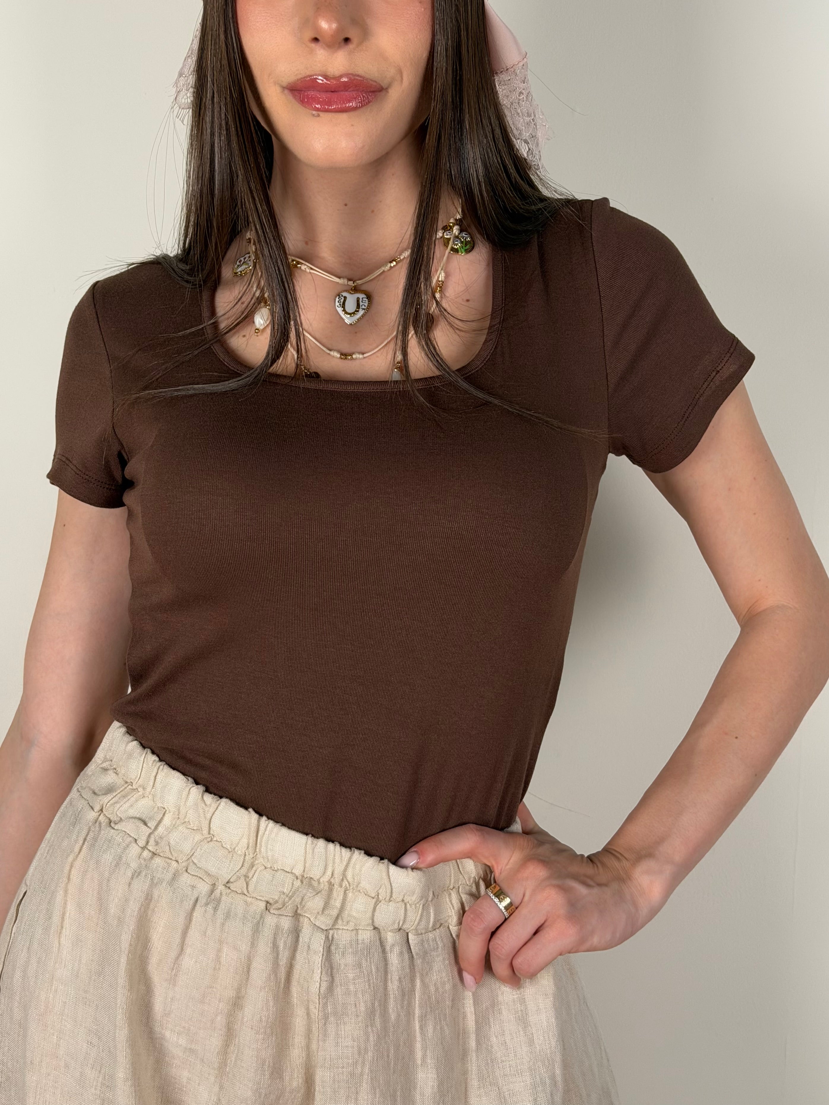 Maglia Basic moro