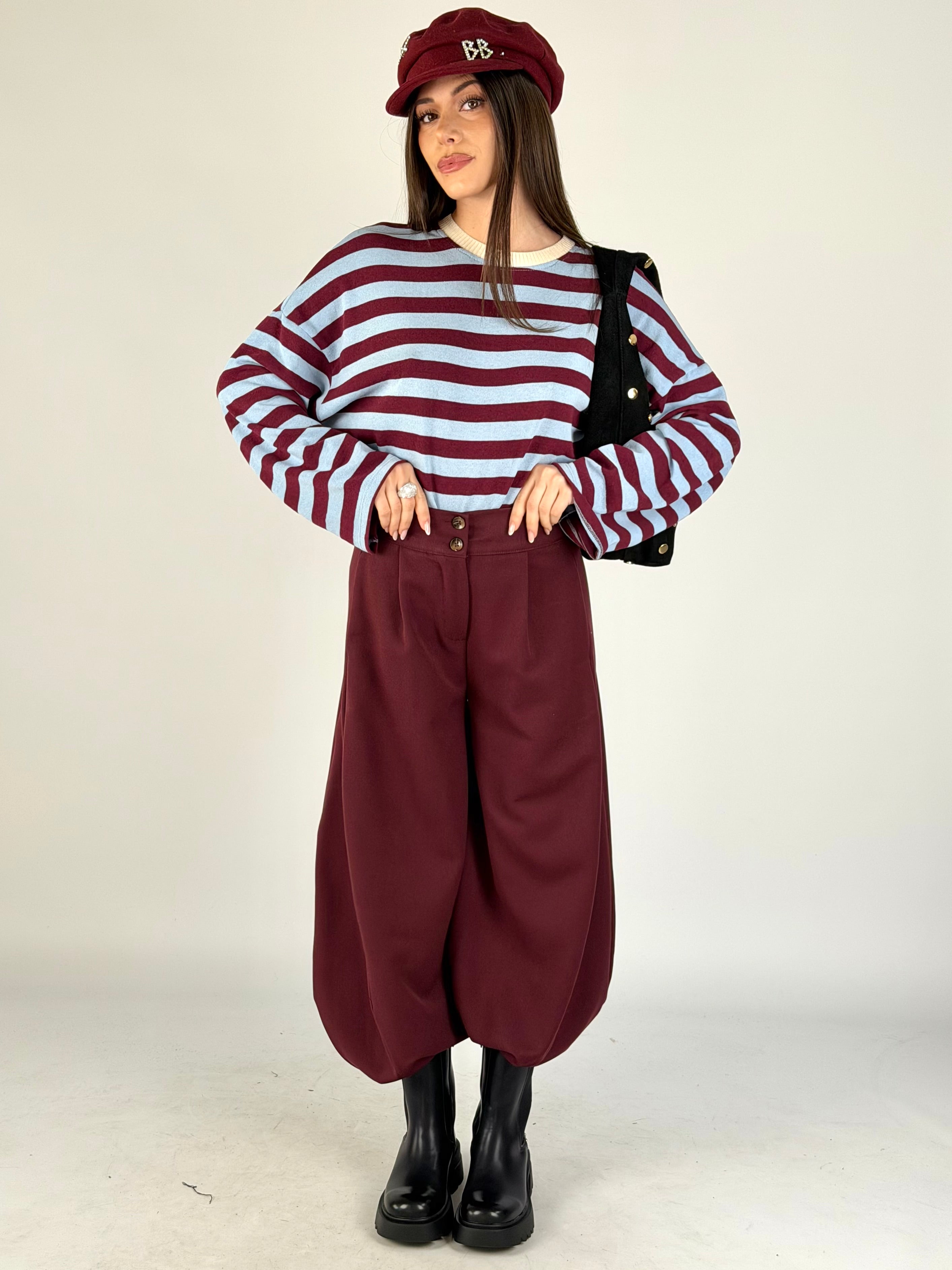 Maglia Iris bordeaux