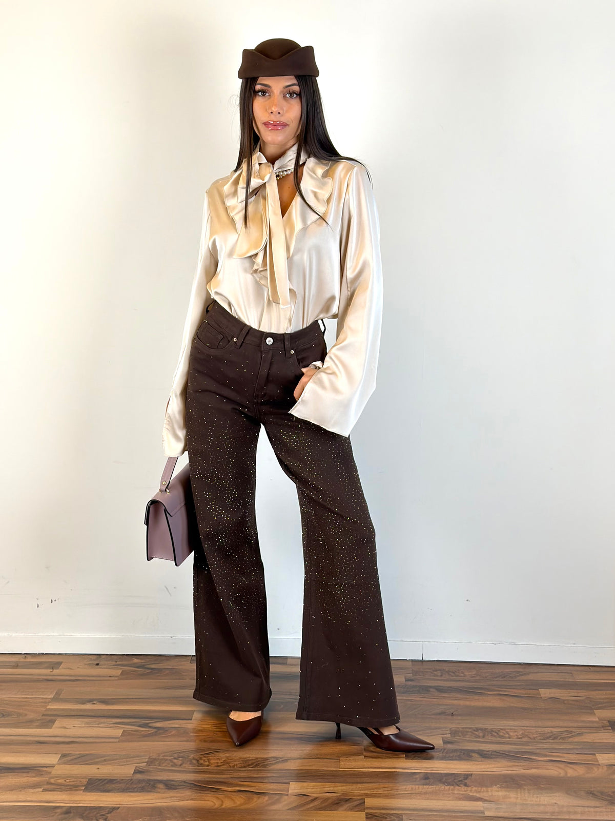 Camicia Flare beige