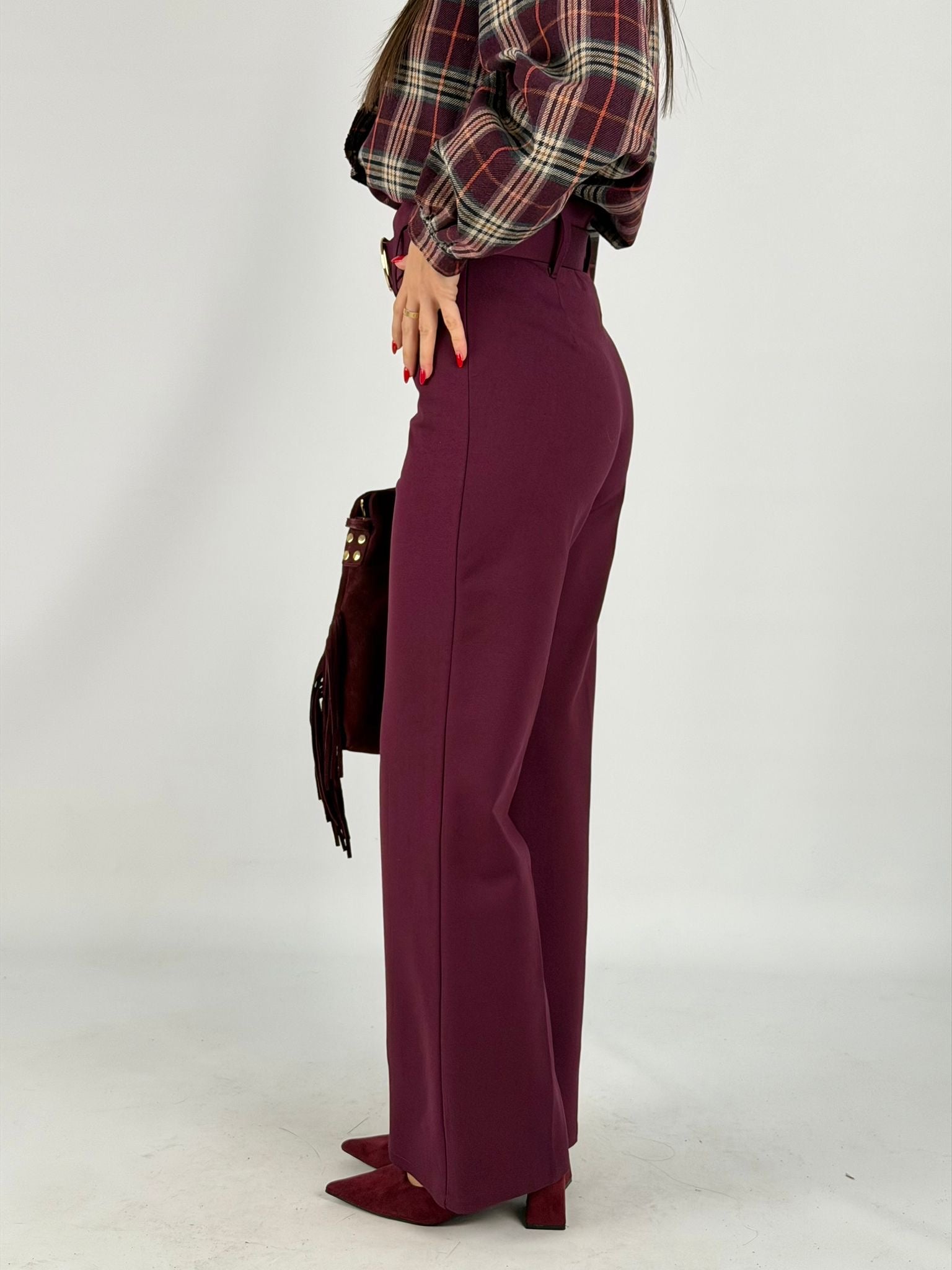 Pantalone Desy bordeaux