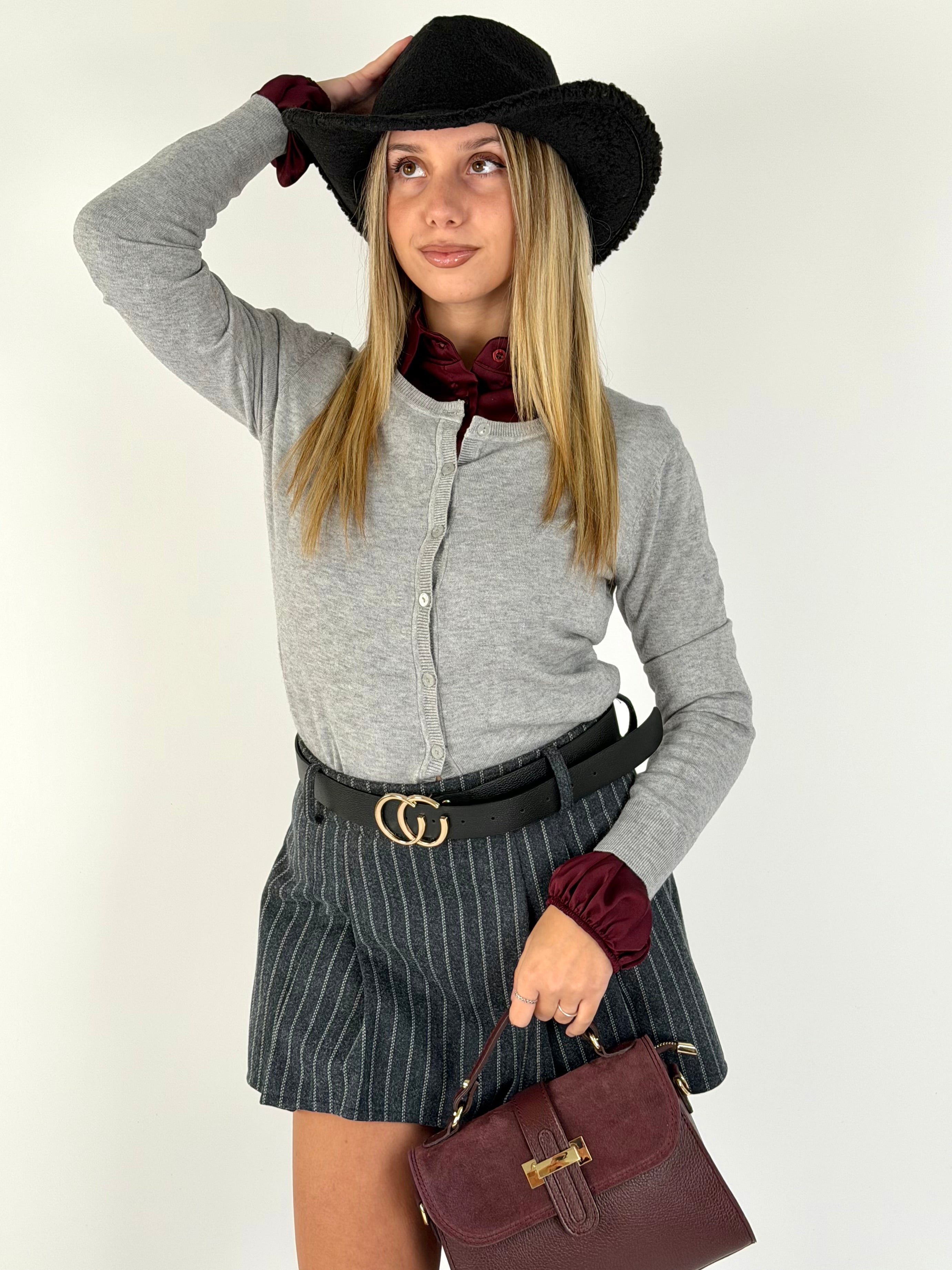 Cardigan Paris grigio