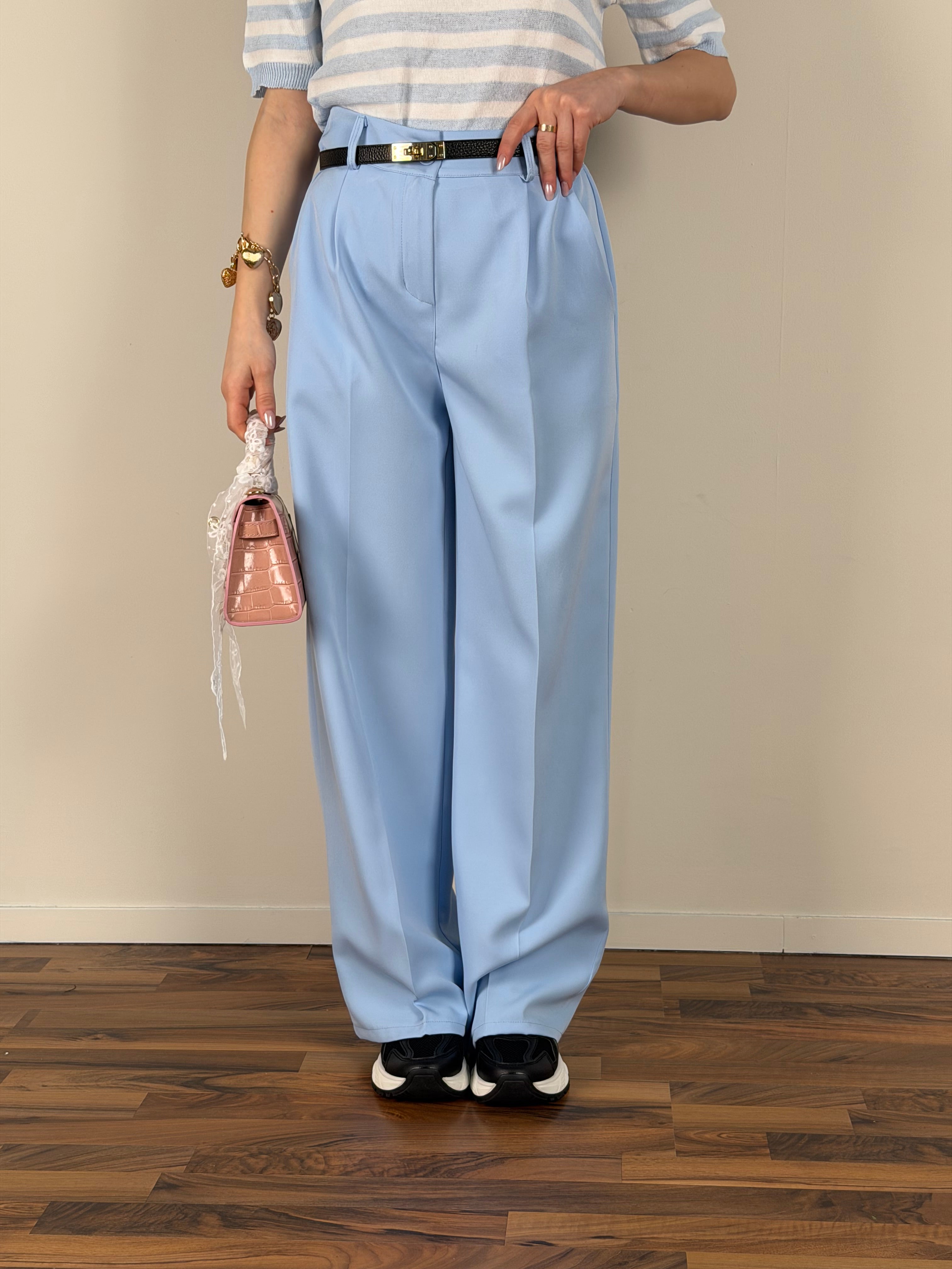 Pantalone everyday celeste