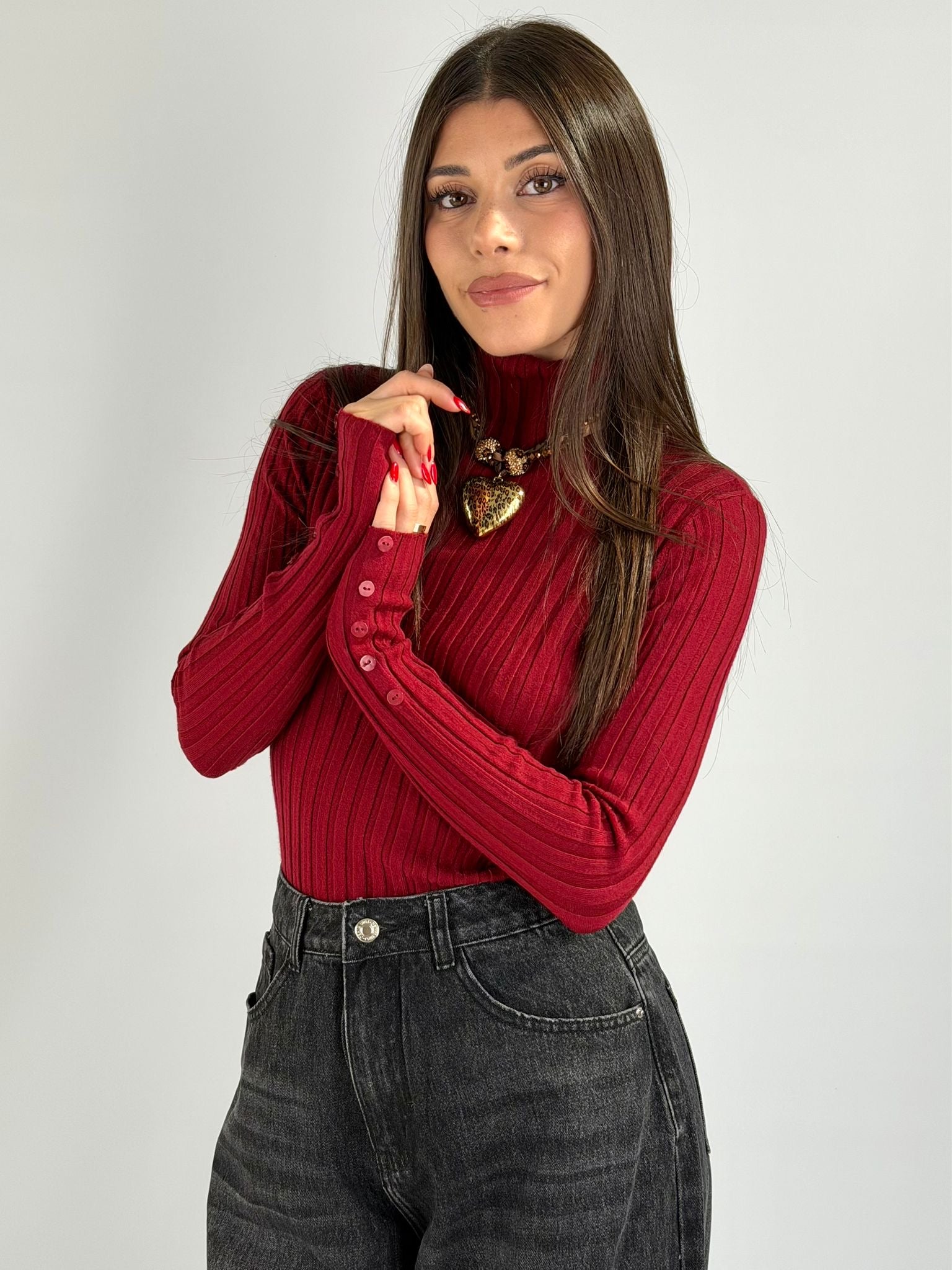 Maglia Loris bordeaux