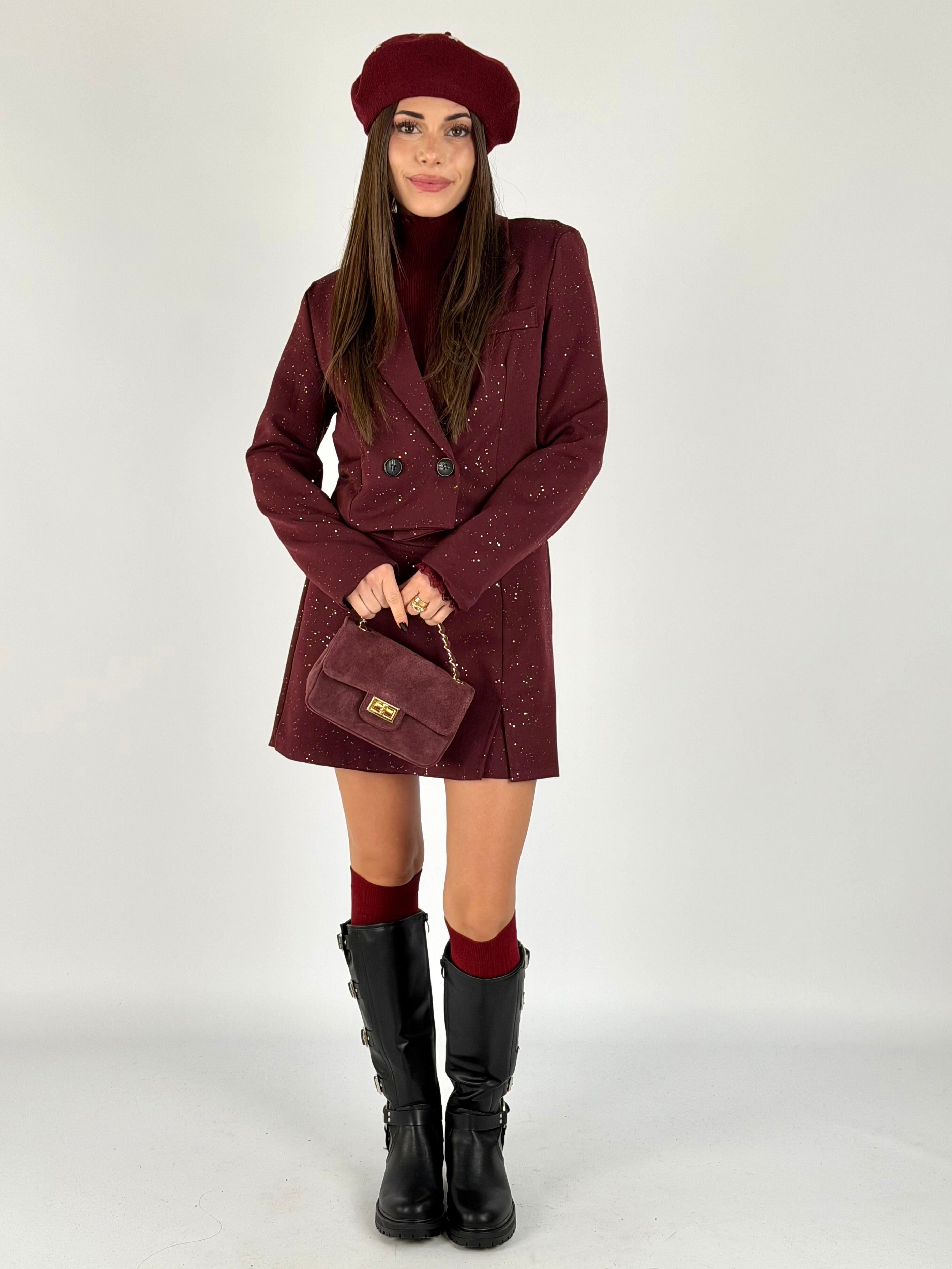 Completo Nina bordeaux