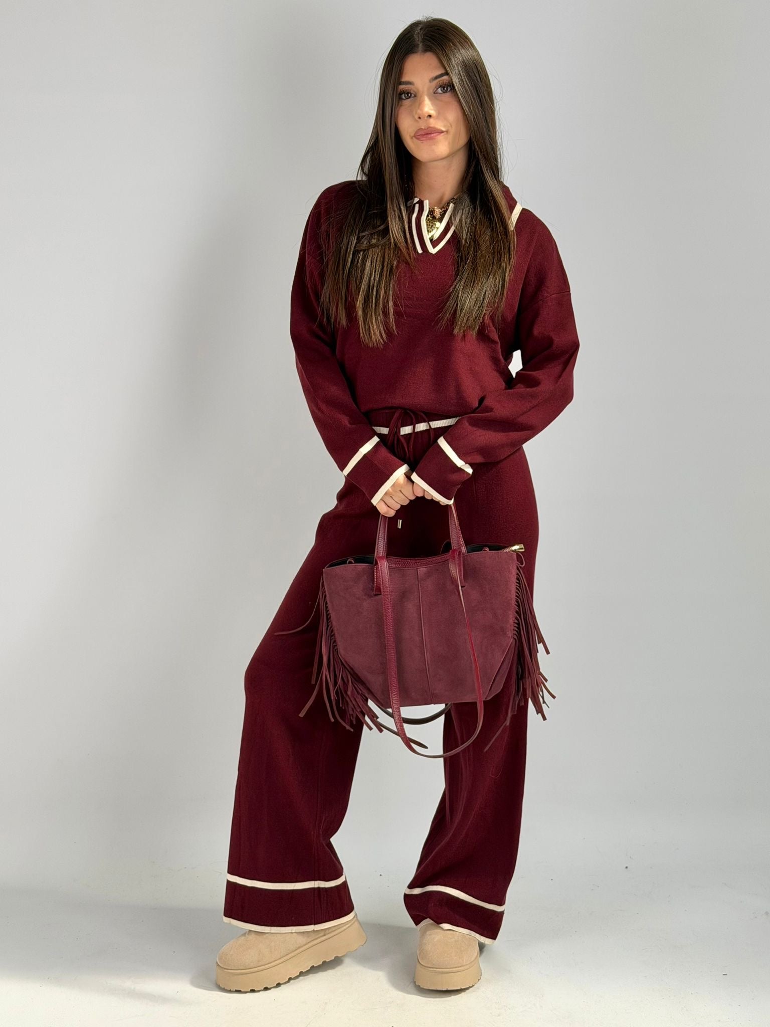 Set Tuta Ketty bordeuax