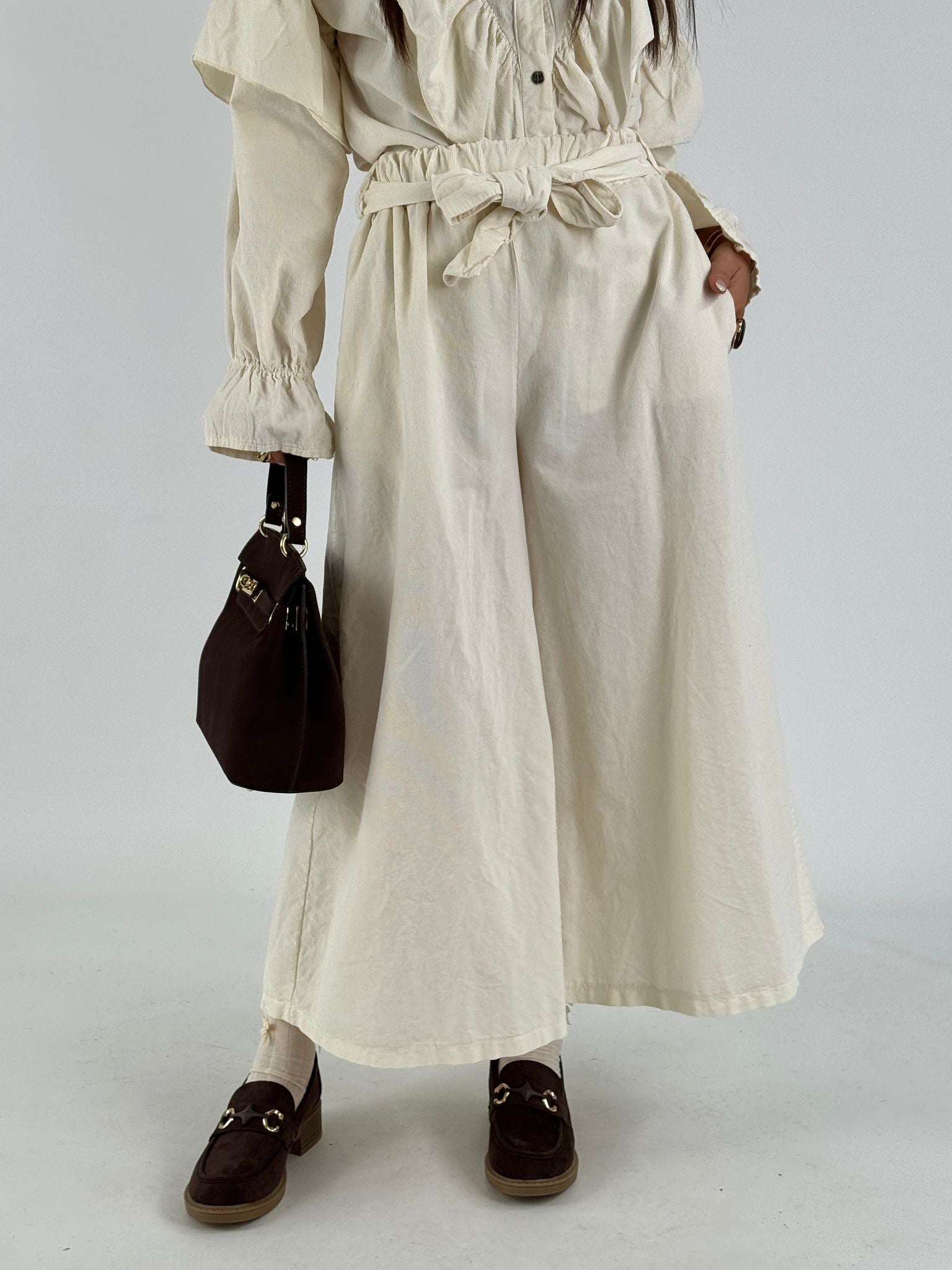 Pantalone valencia beige