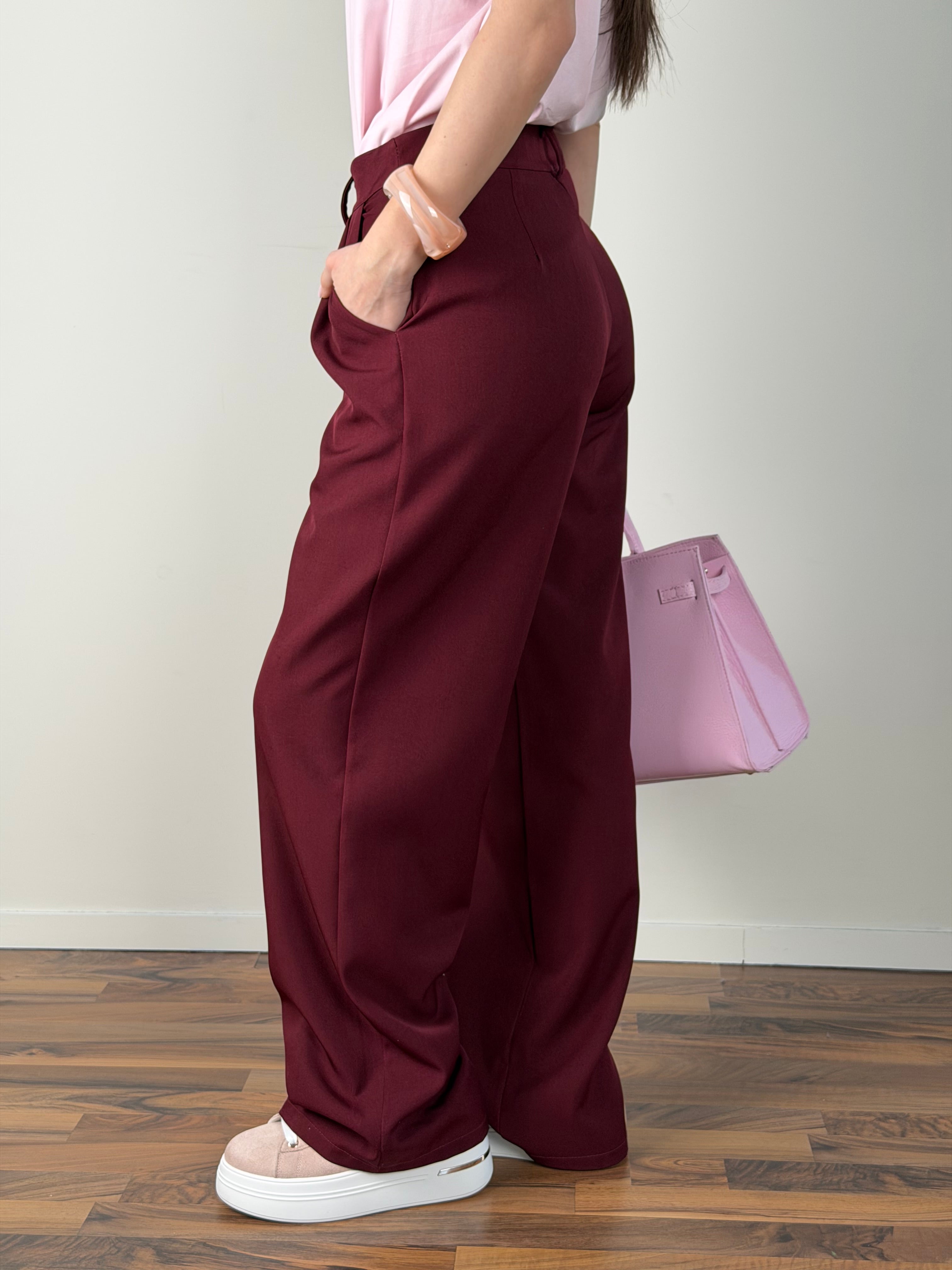 Pantalone Luxe bordeaux