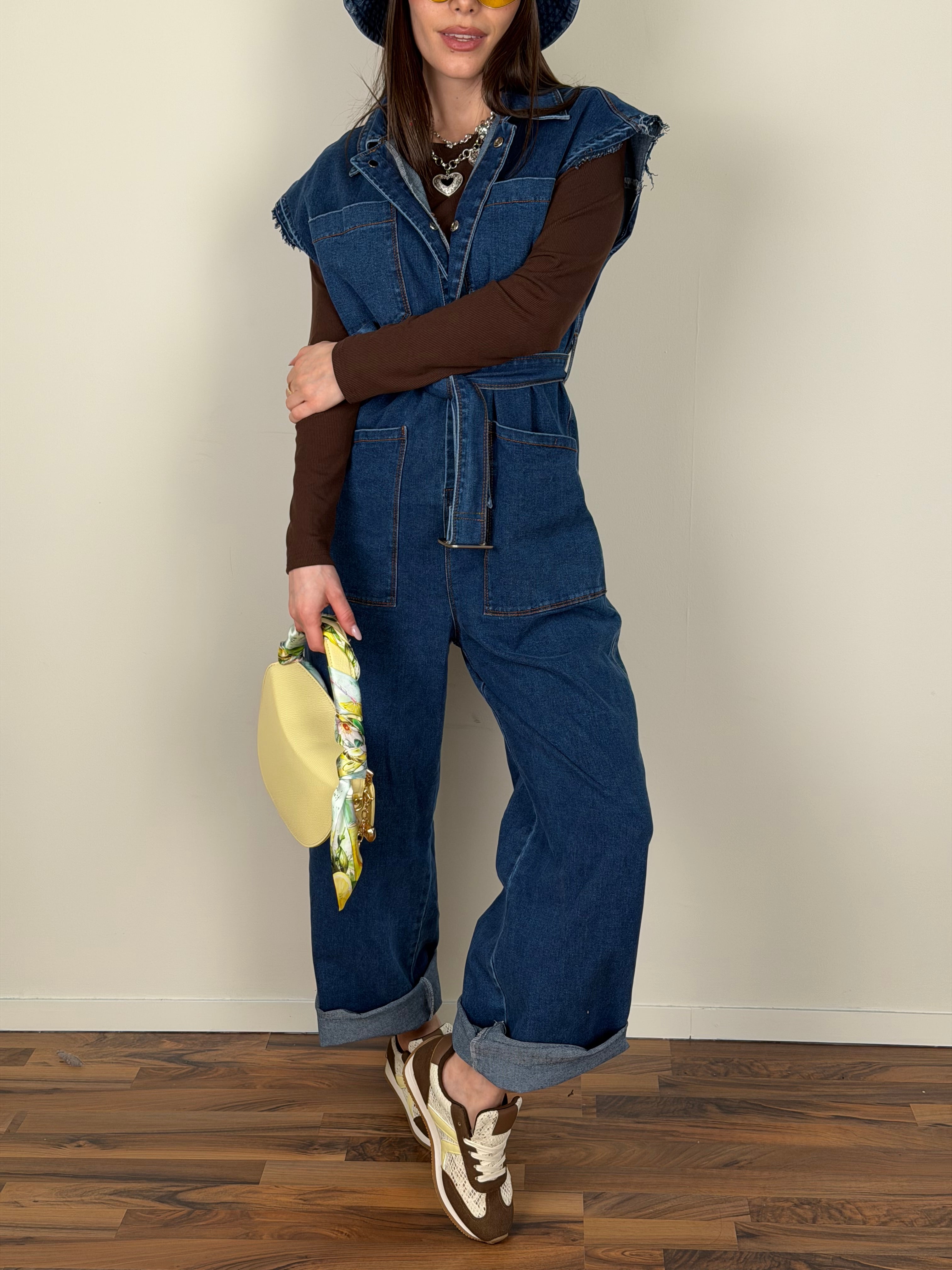 Maxi tuta denim