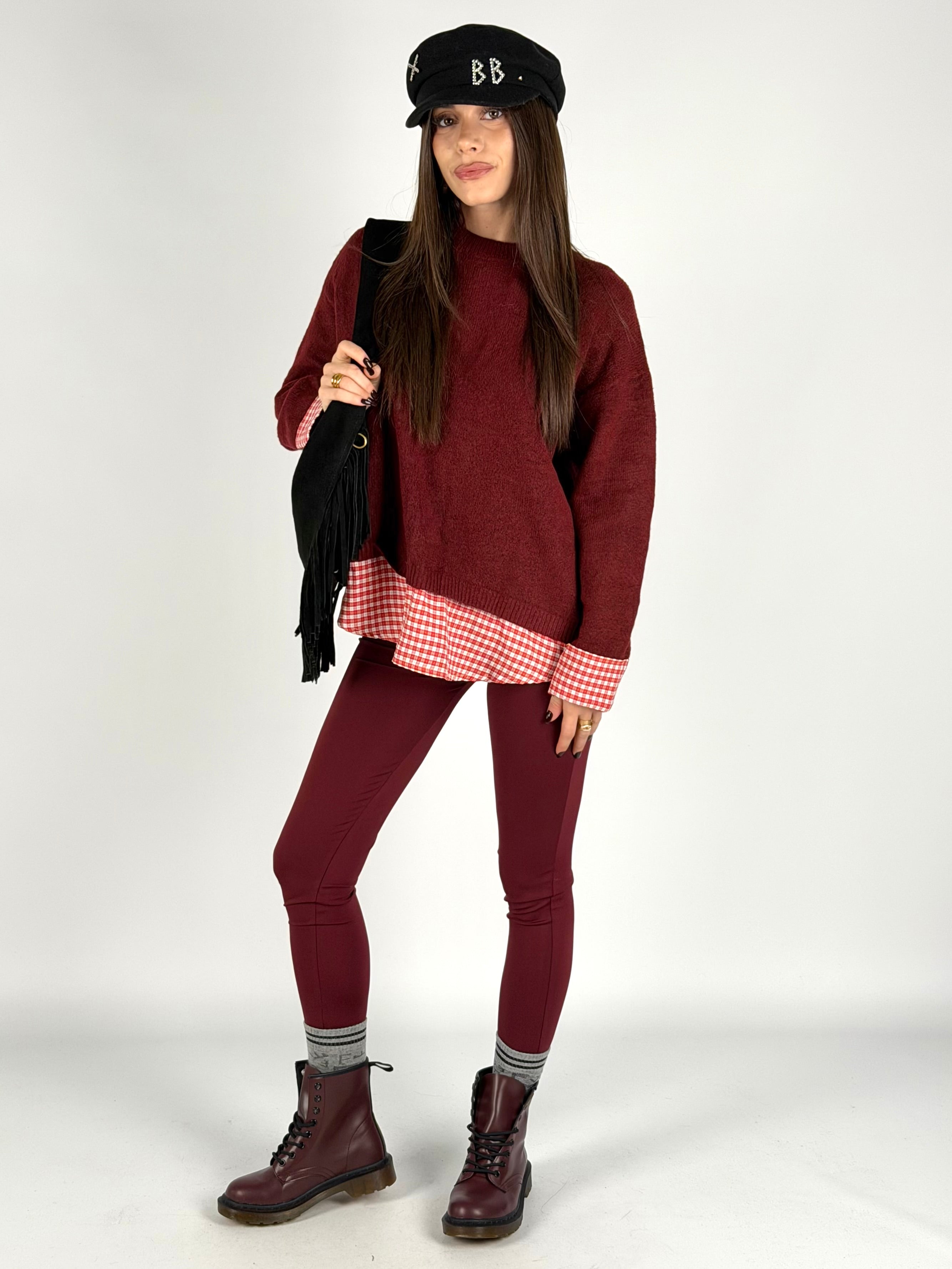 Leggins Margot bordeaux