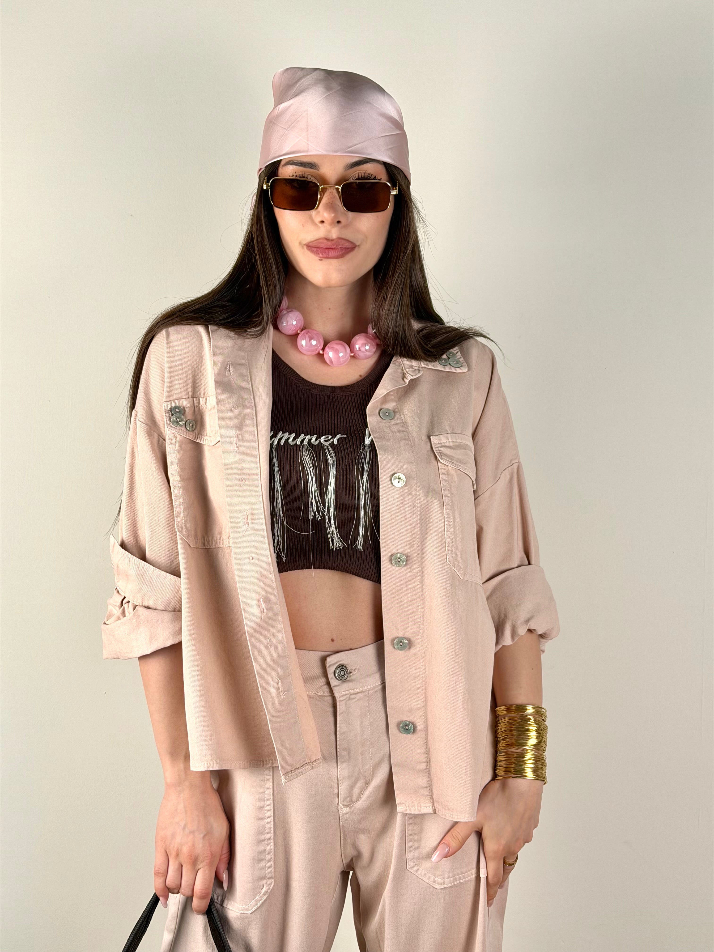 Giubbino Vibes rosa