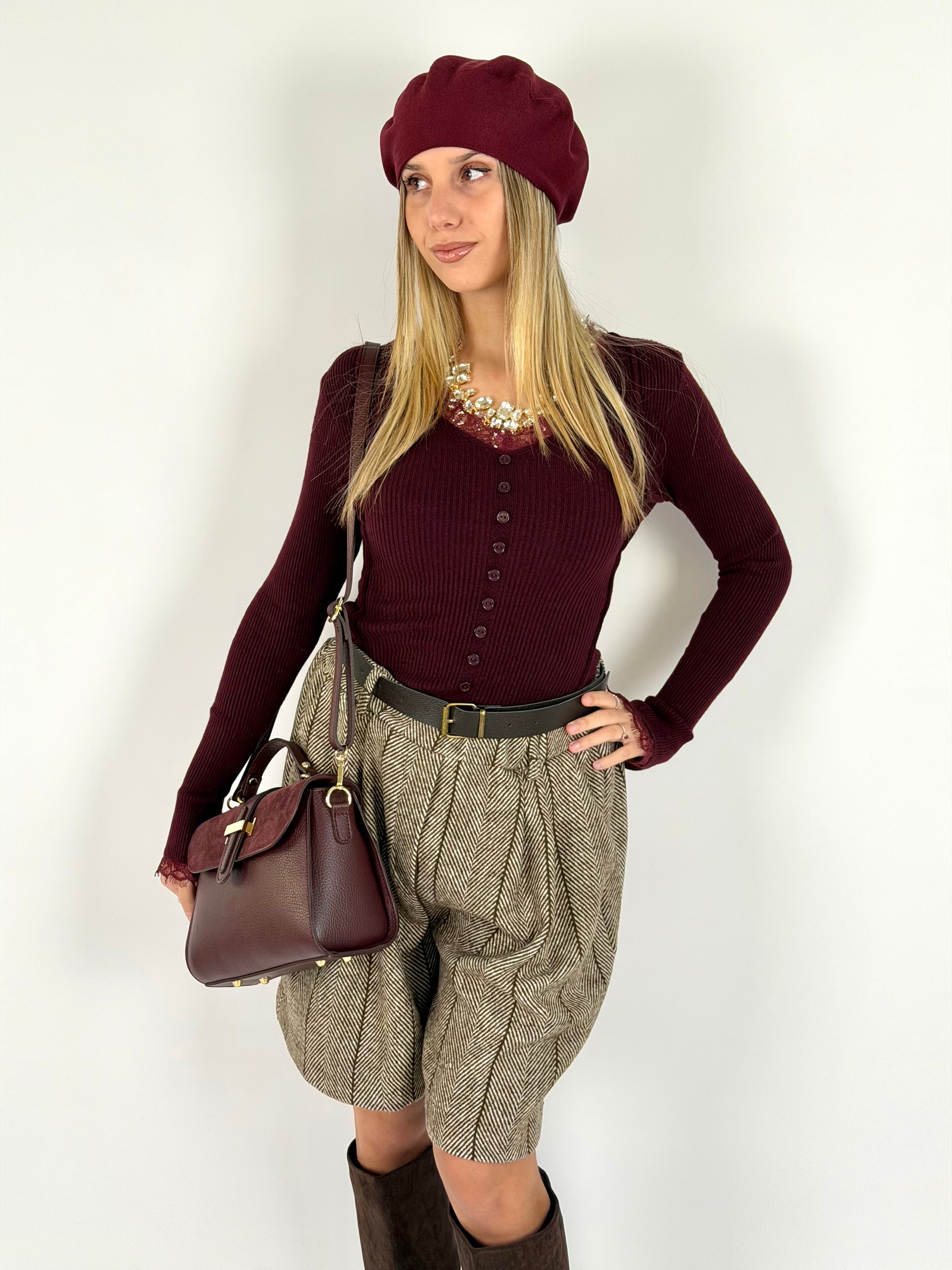 Maglia Isabel bordeaux