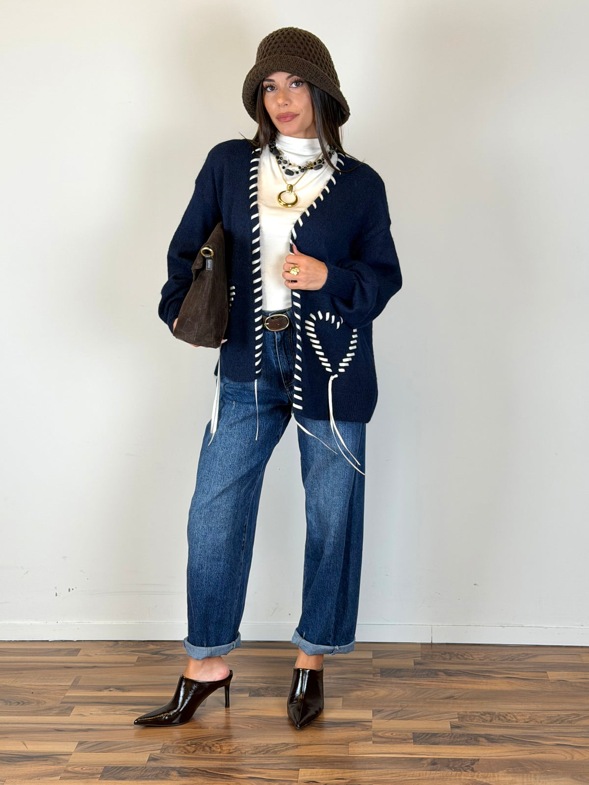 Cardigan Narciso blu