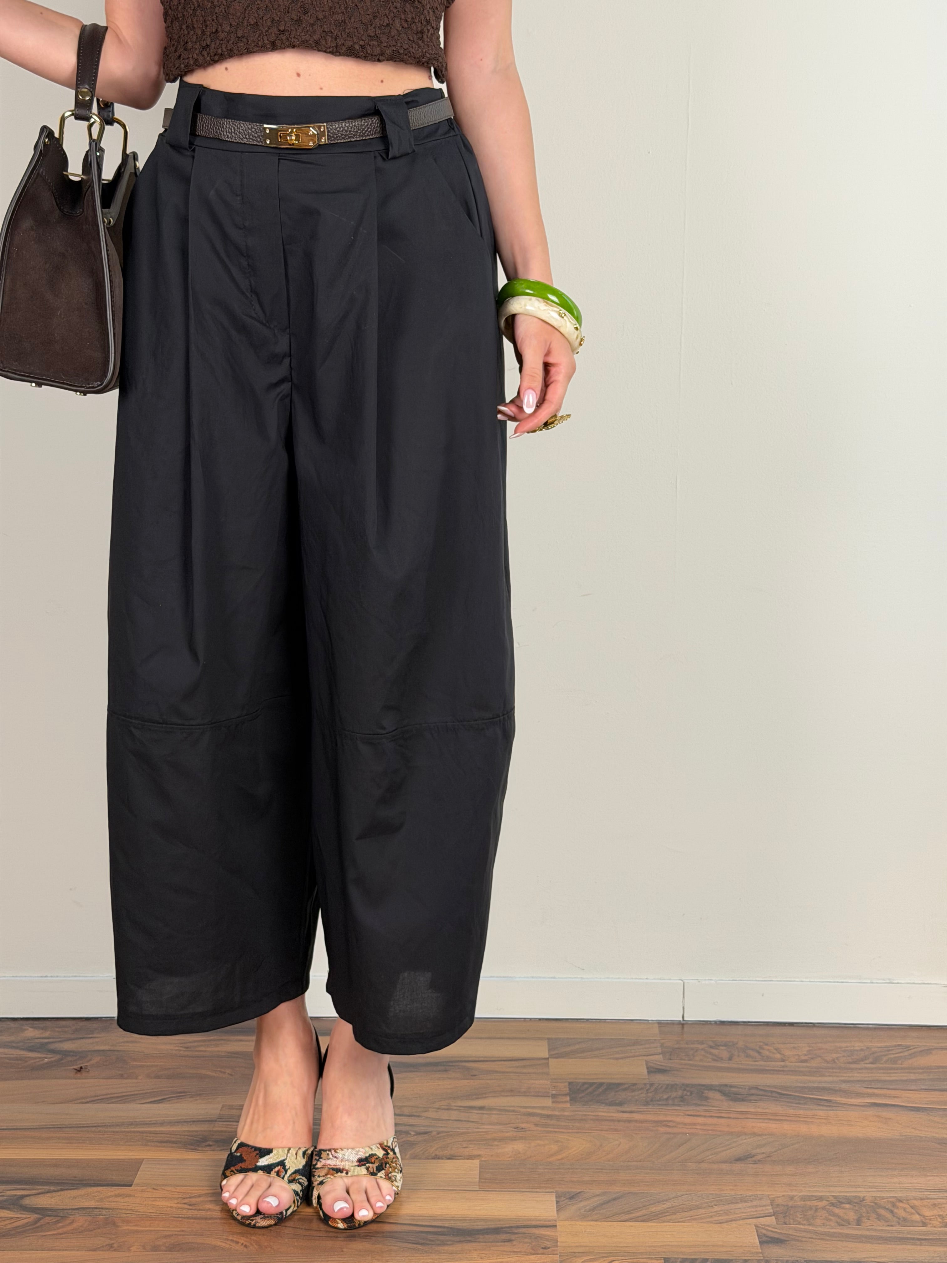 Pantalone Singapore nero