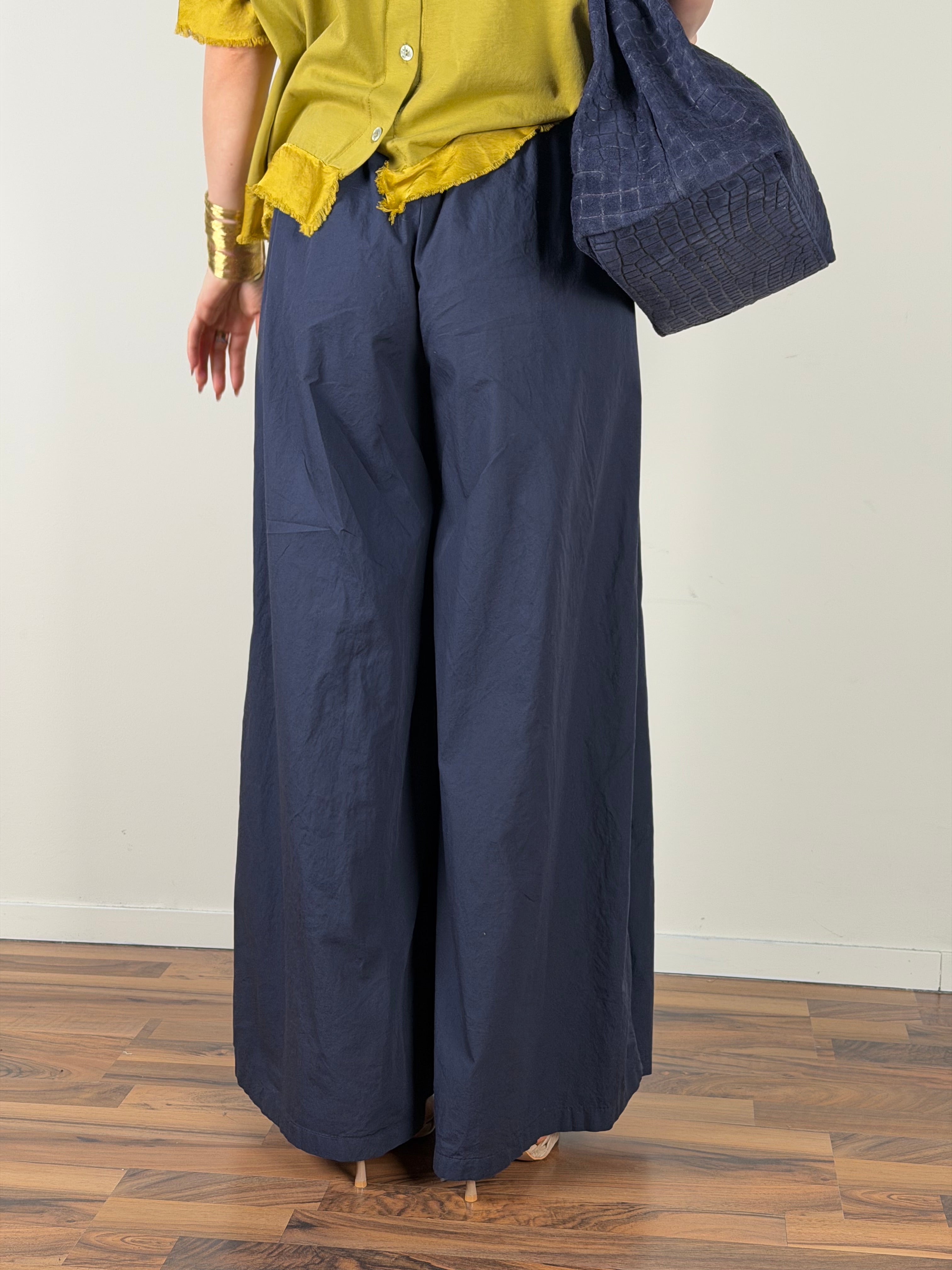 Pantalone colors pizzo sangallo blu
