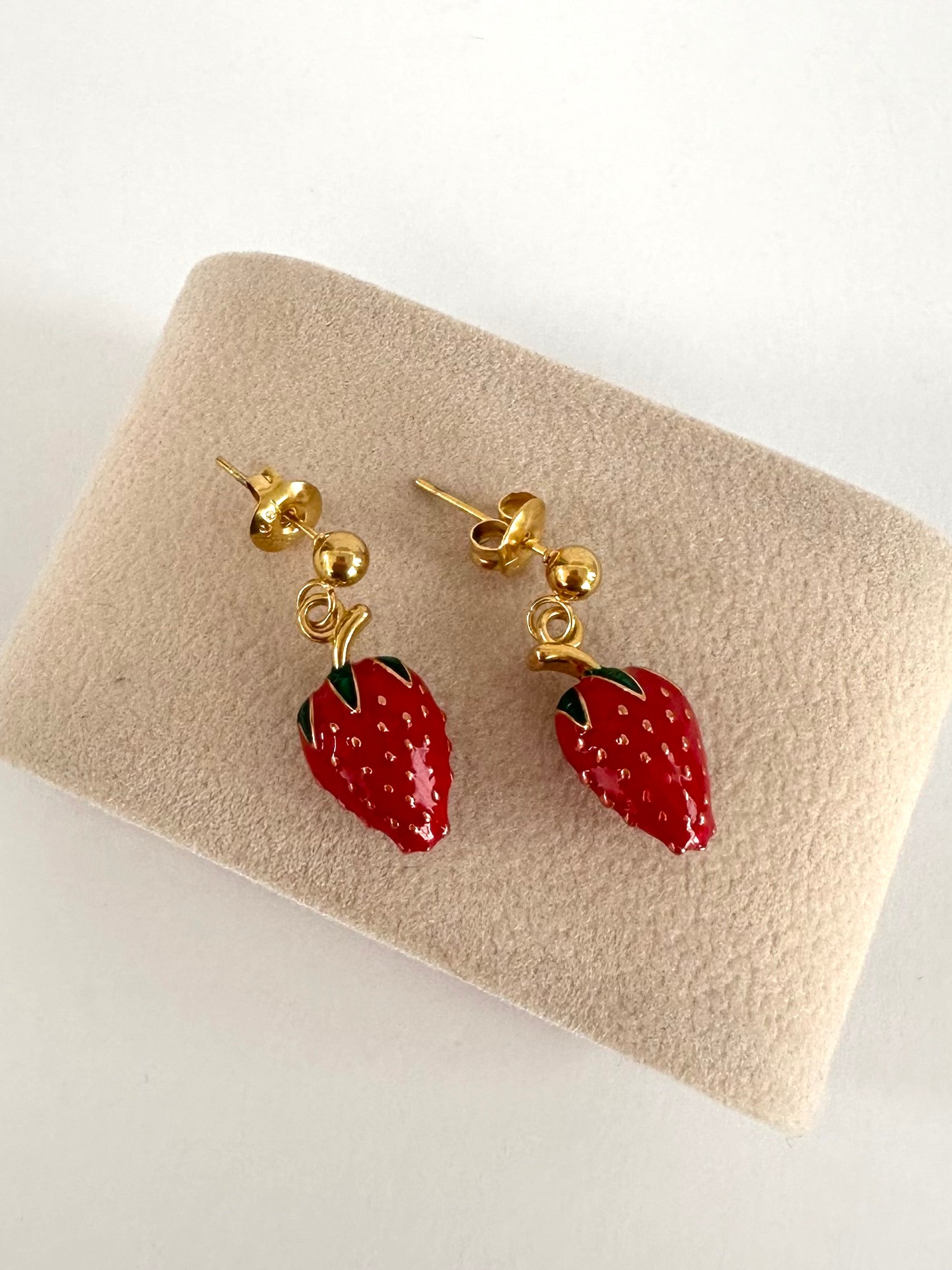 Orecchini fruit strawberry Gold