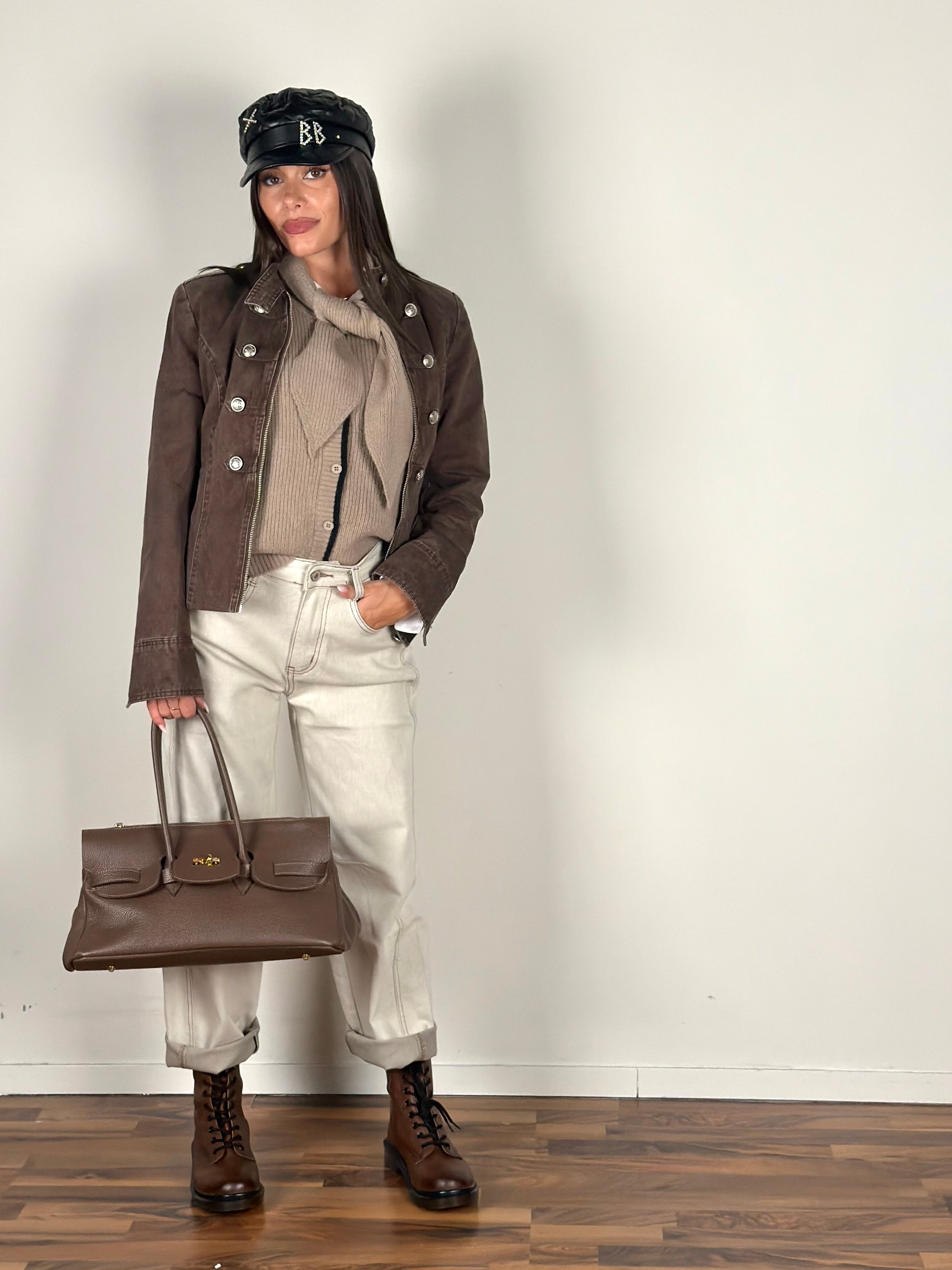 Giubbino jeans Giselle moro