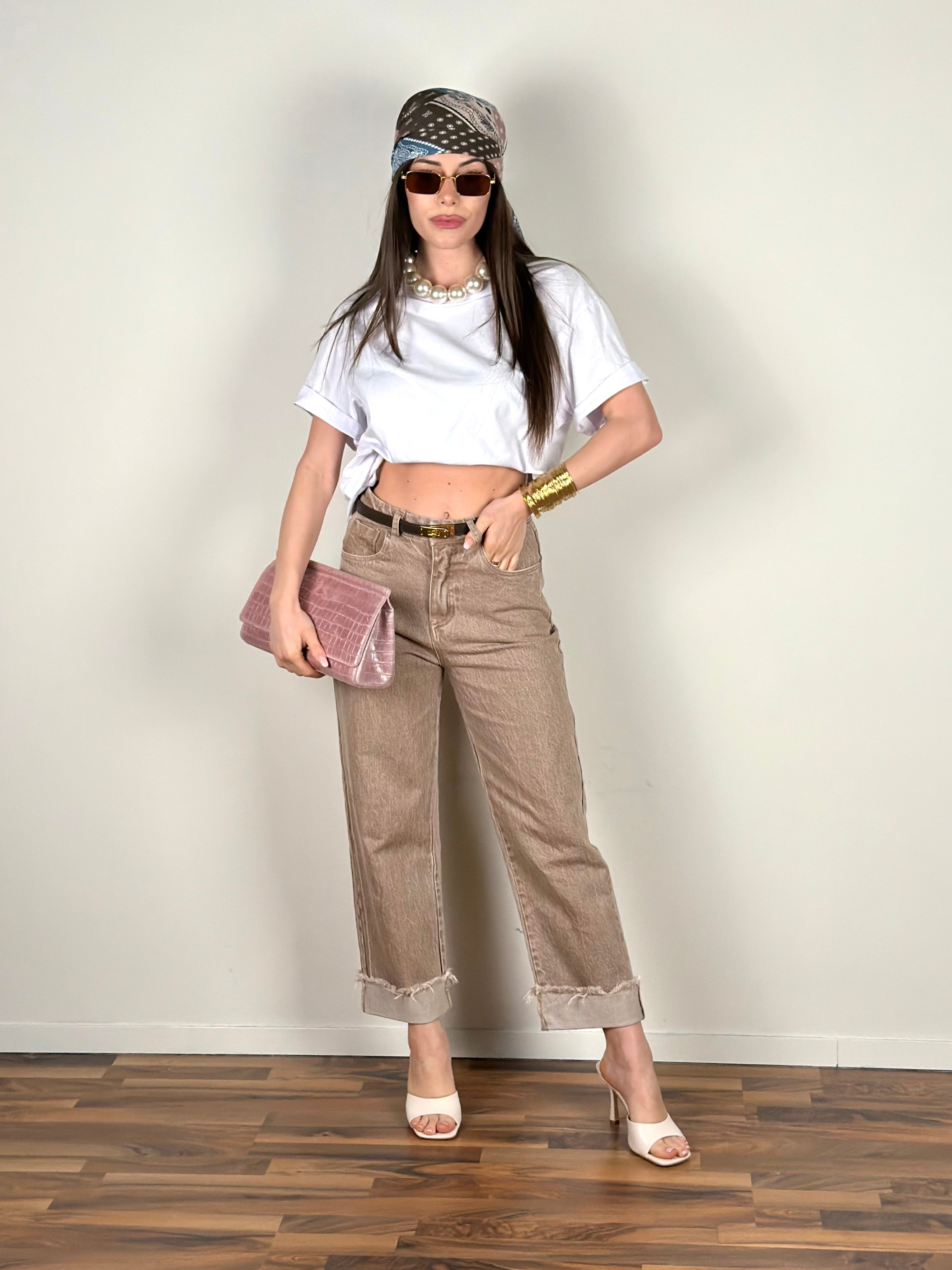 T-shirt Western bianca