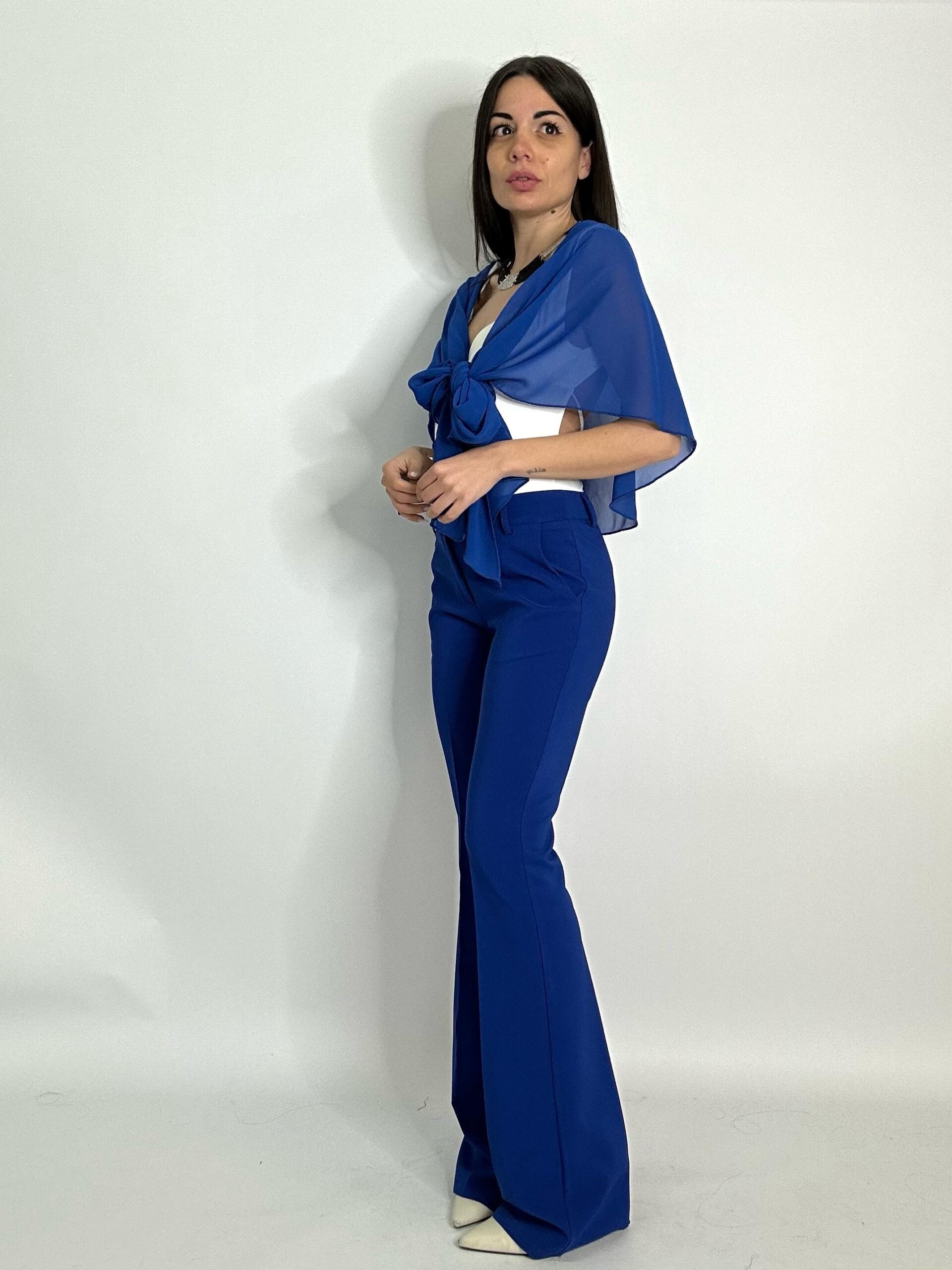 PANTALONE JULIA 999 blu elettrico