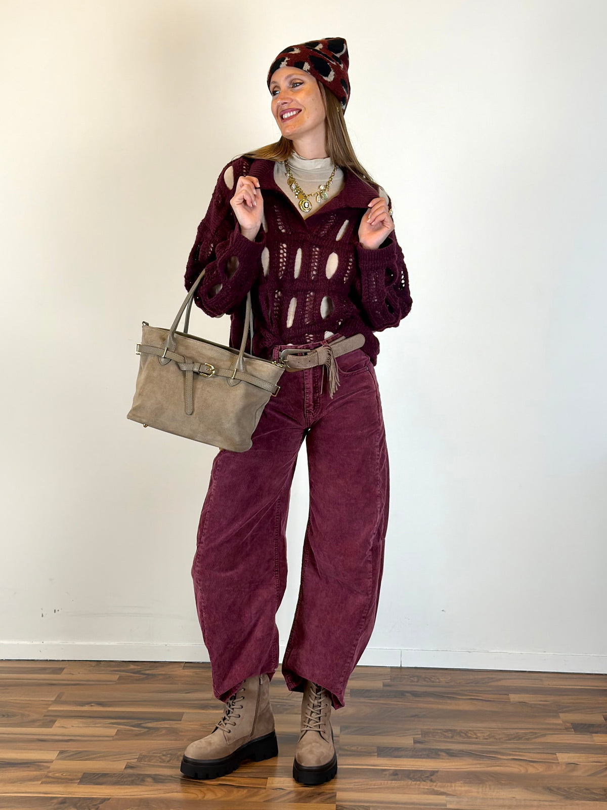 Maglia Polly bordeaux