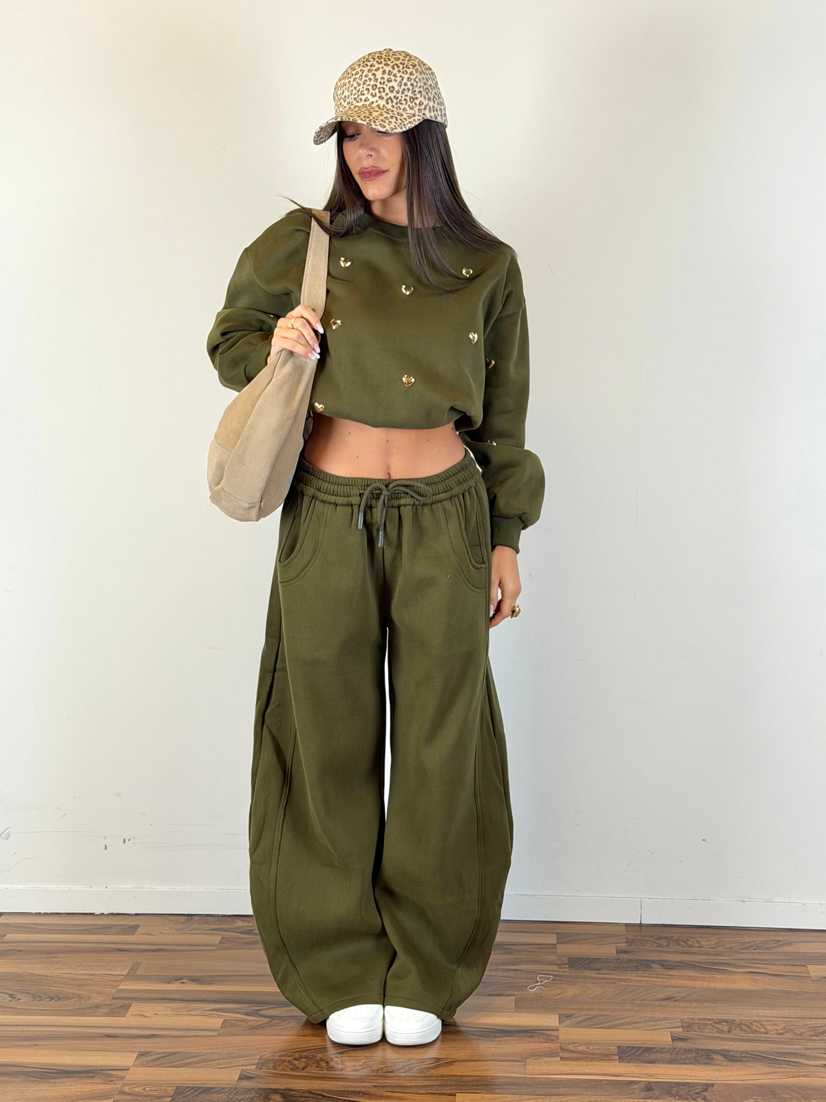 Pantalone tuta Romantica verde