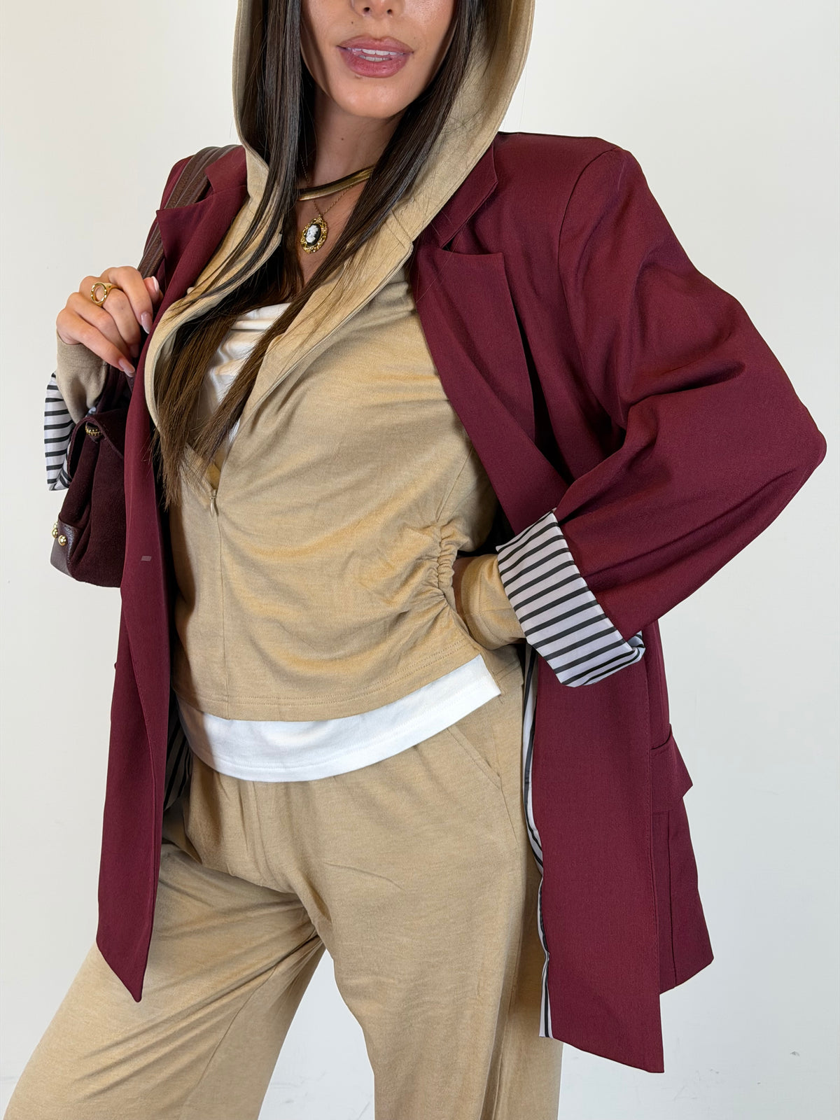 Giacca Zoe bordeaux