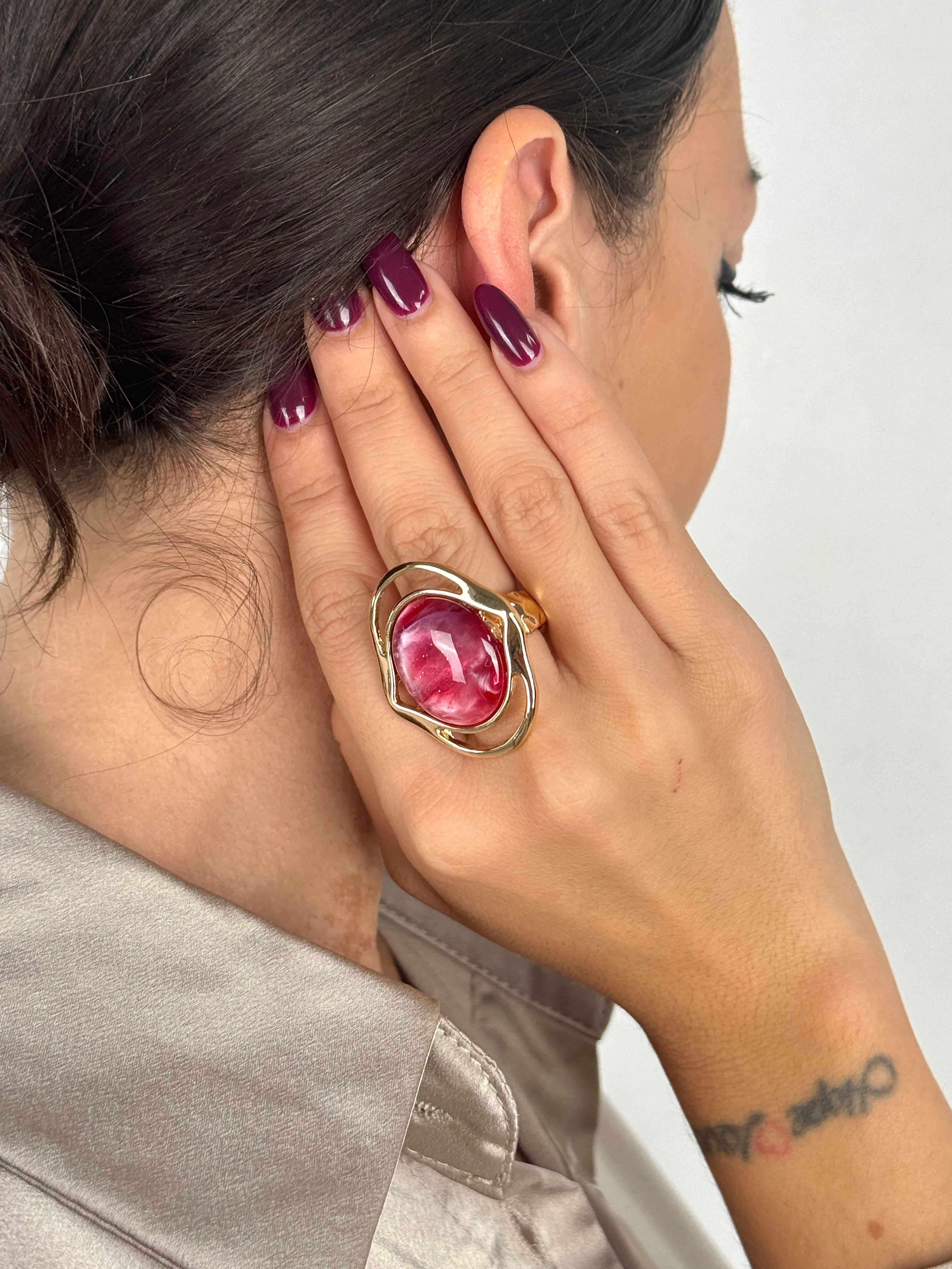 Anello occhio pietra - 3 colori