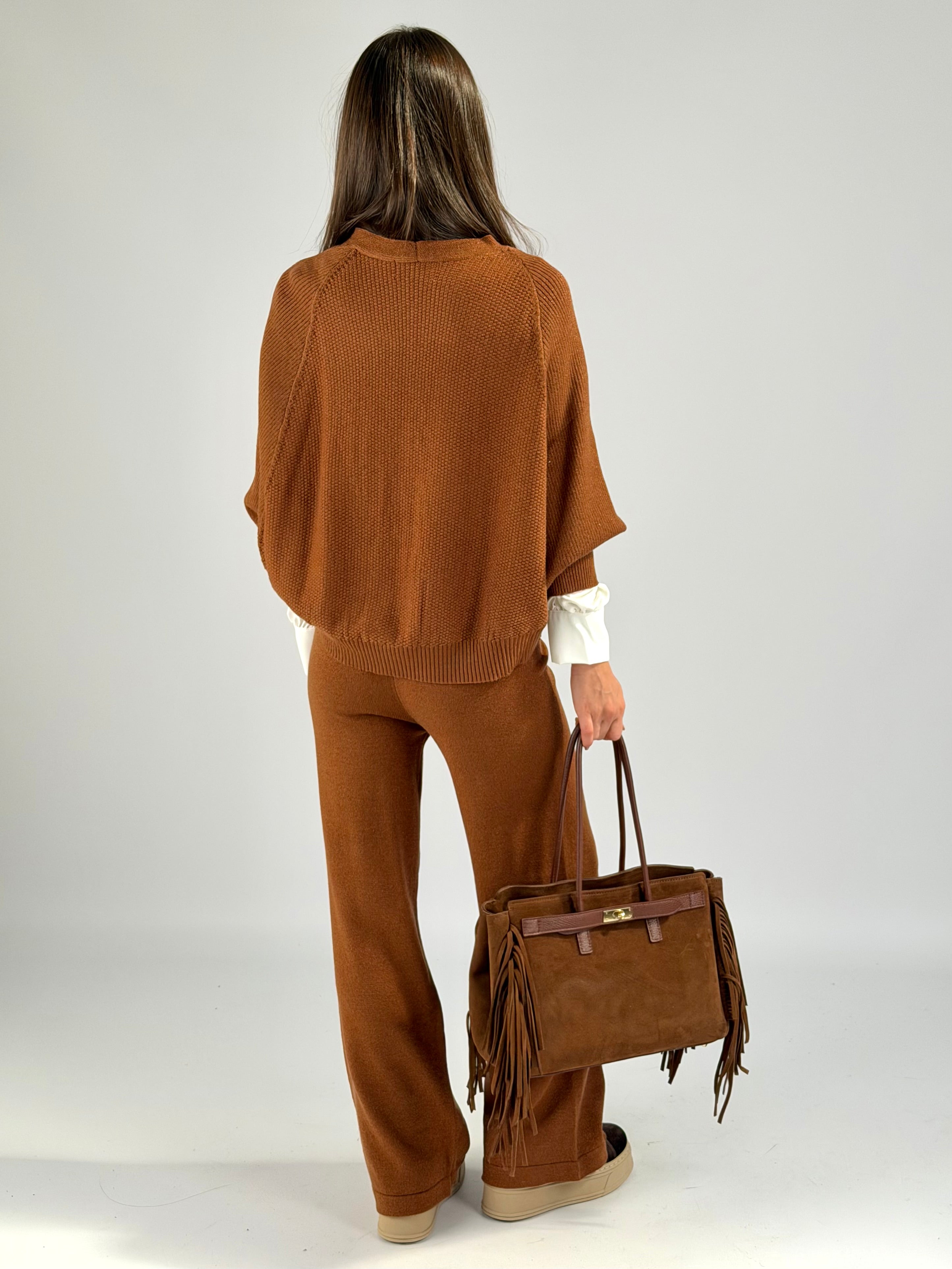 Set Tuta Lurex tabacco