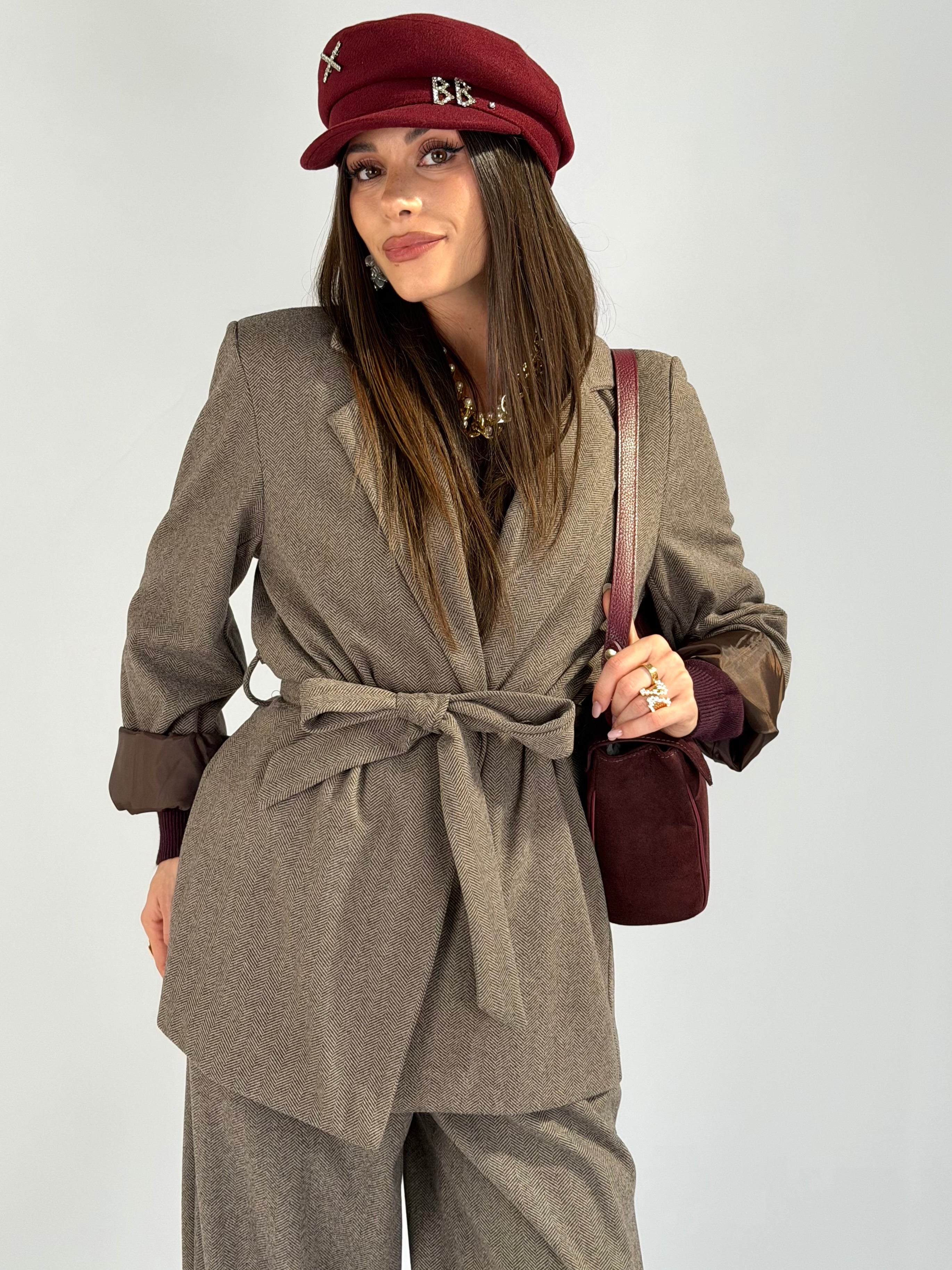 Giacca completo boucle