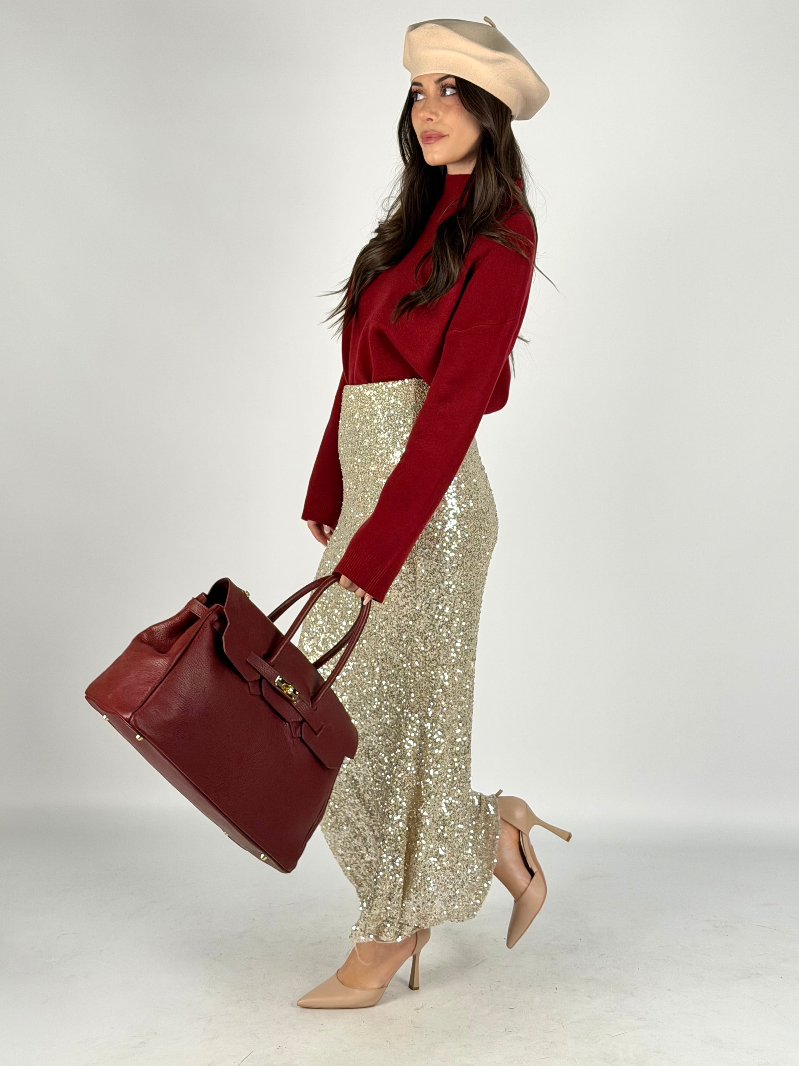 Maglia snow bordeaux